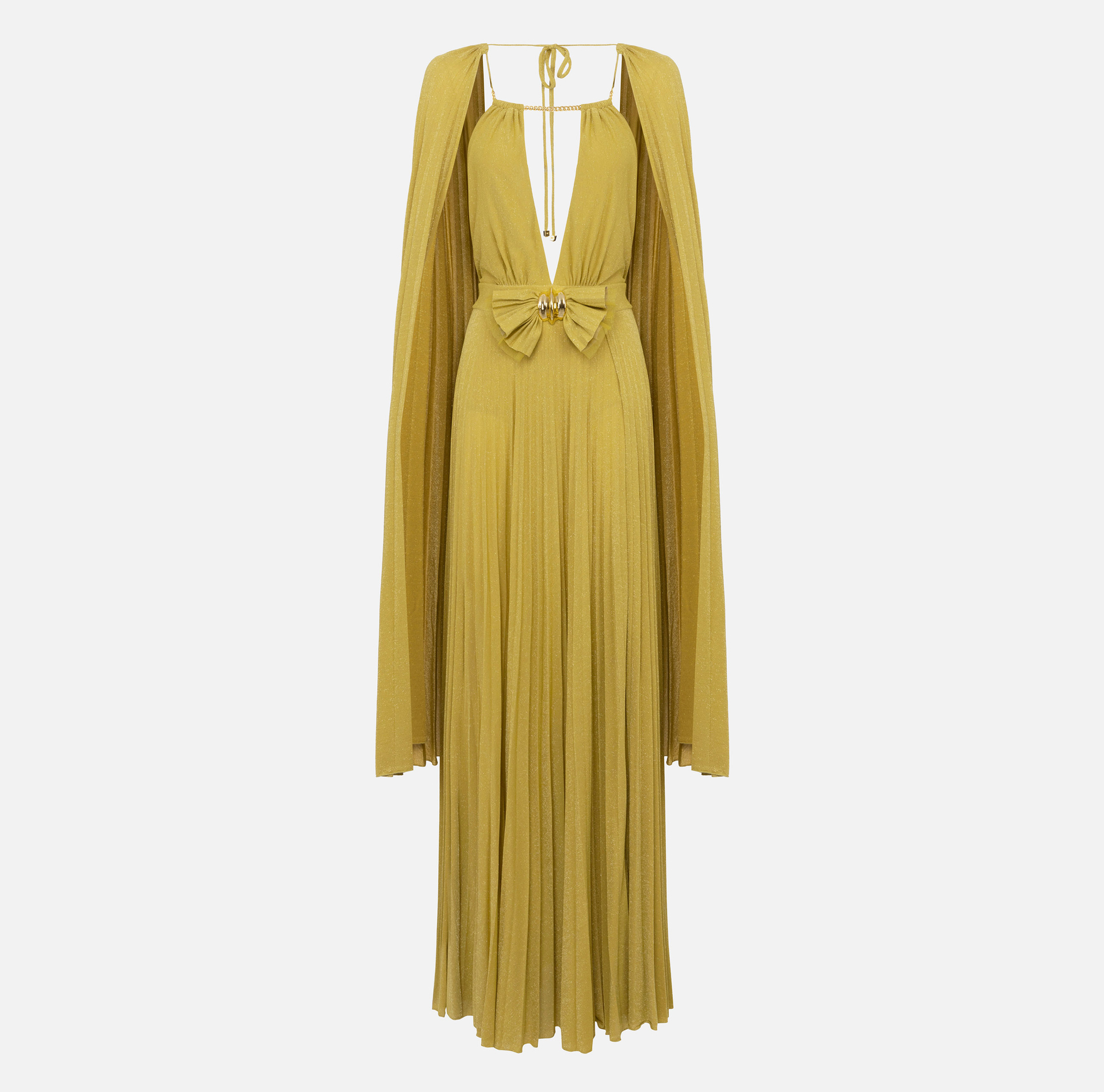Robe Red Carpet en jersey lurex avec pèlerine - ABBIGLIAMENTO - Elisabetta Franchi