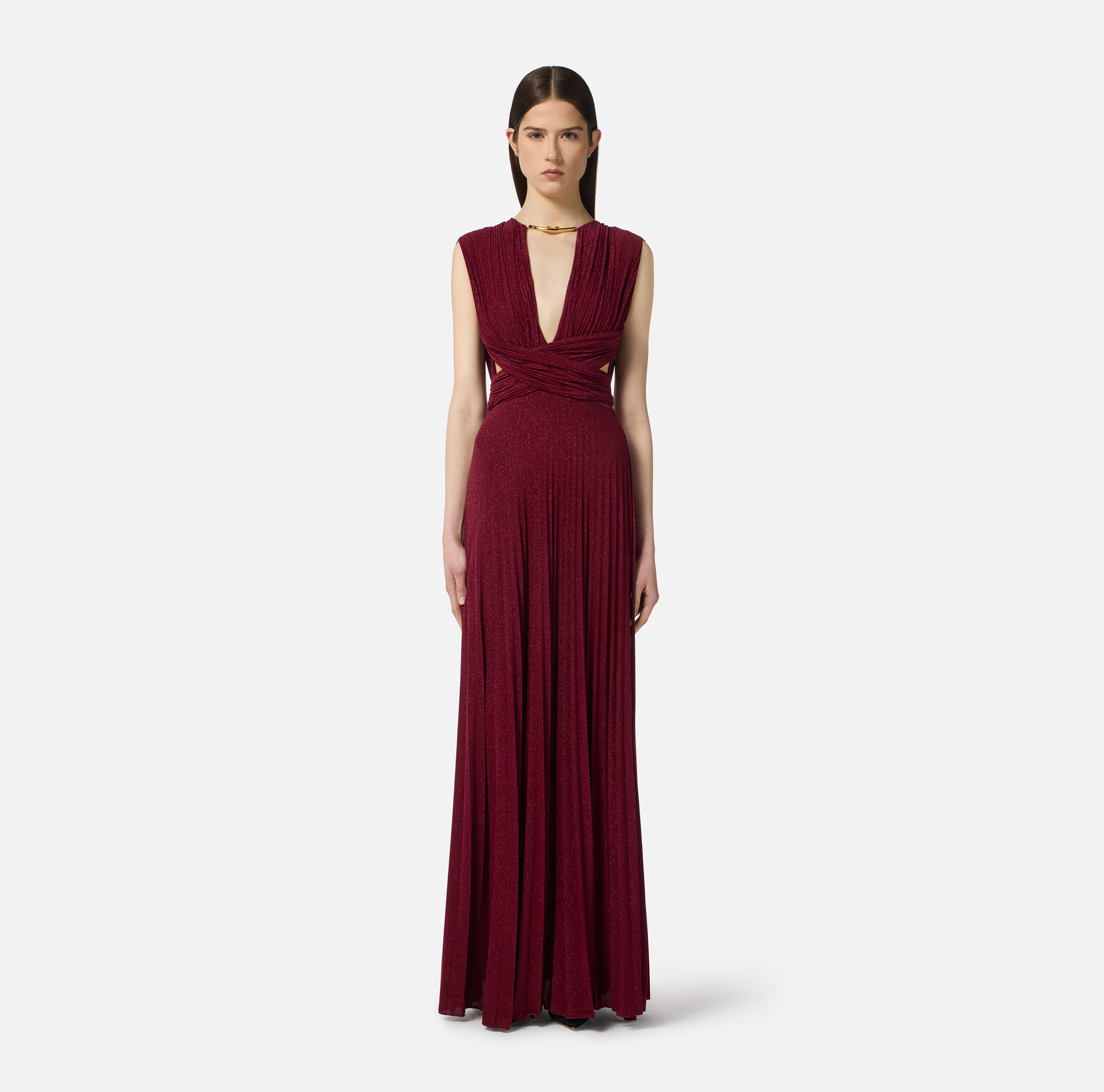 Vestido Red Carpet de punto lurex - Elisabetta Franchi