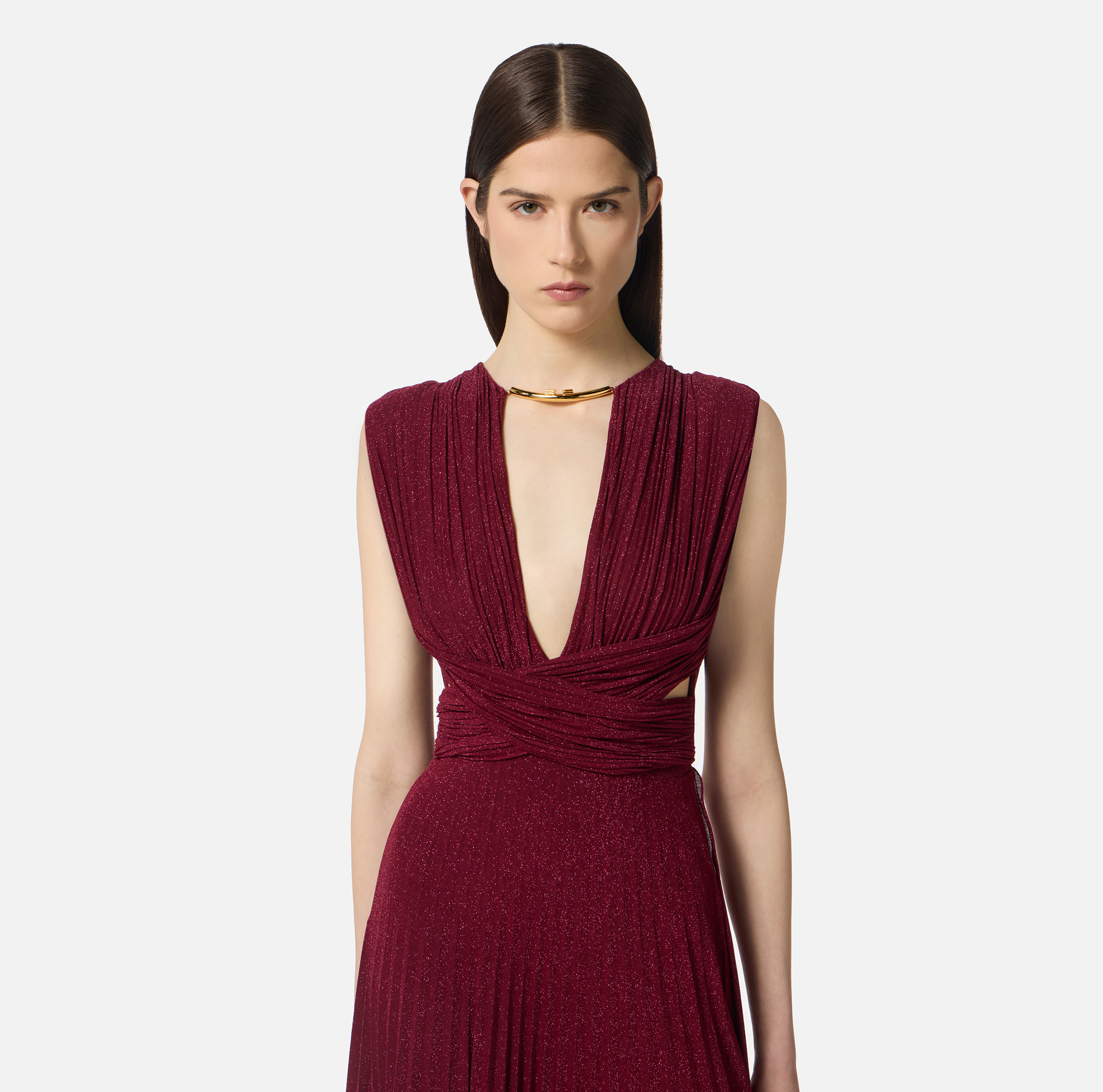 Vestido Red Carpet de punto lurex - Elisabetta Franchi