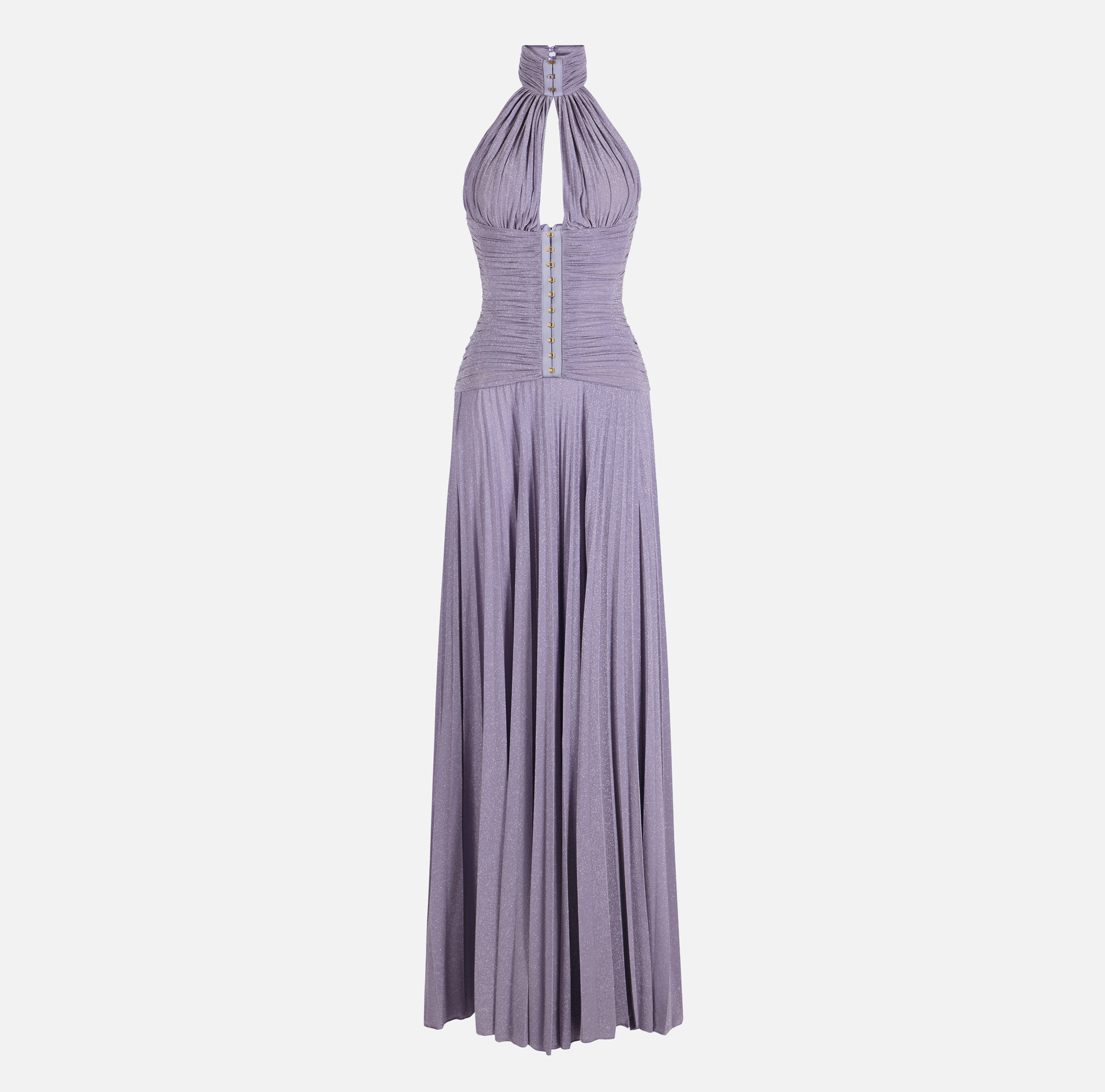Red Carpet dress in lamé-effect jersey - Elisabetta Franchi