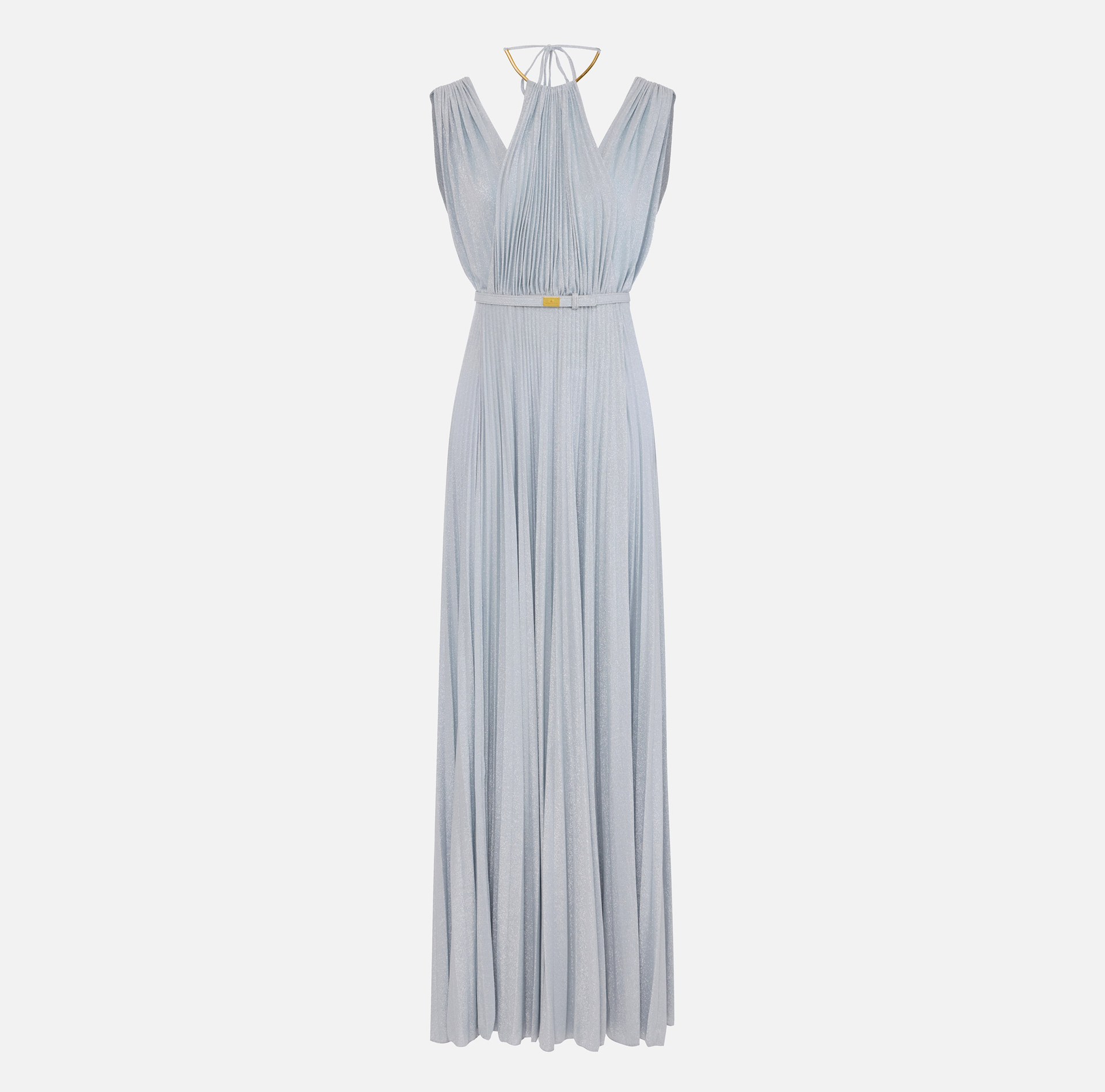 Abito Red Carpet in jersey lurex con cintura - Elisabetta Franchi