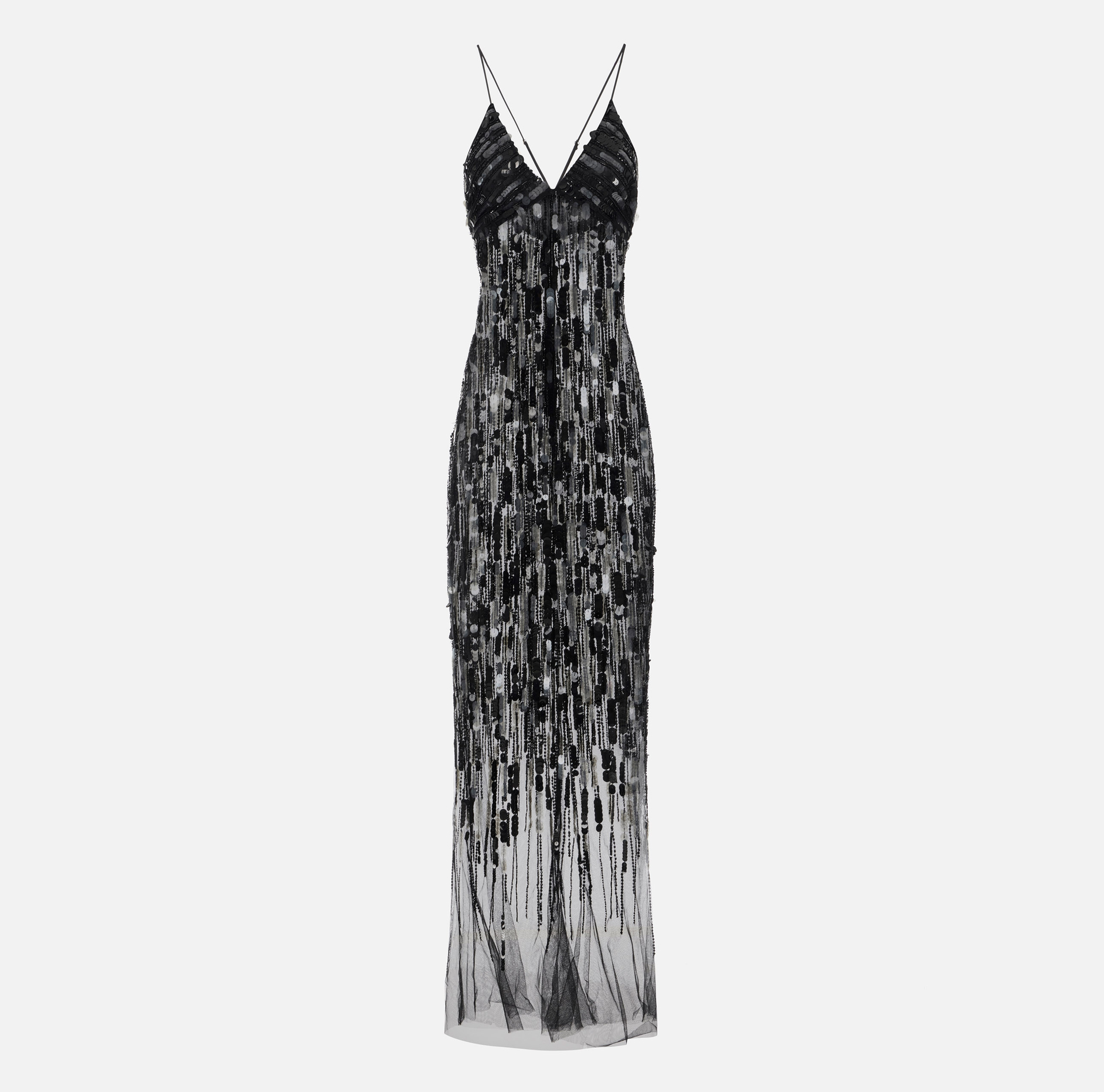 Vestido Red Carpet de tul con lentejuelas - Elisabetta Franchi