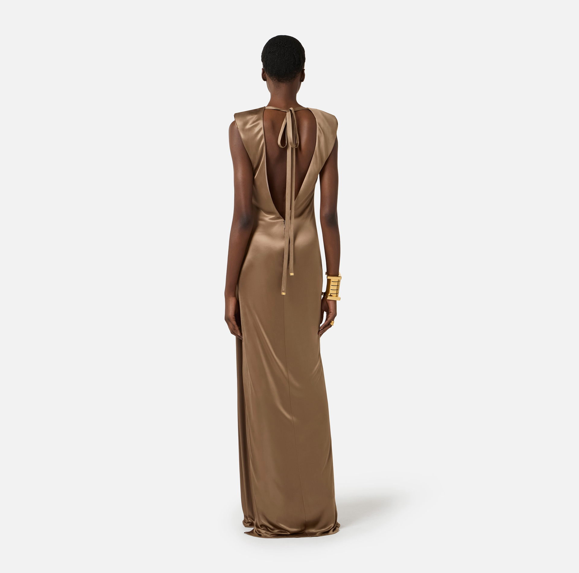 Red Carpet dress in shiny viscose jersey - Elisabetta Franchi