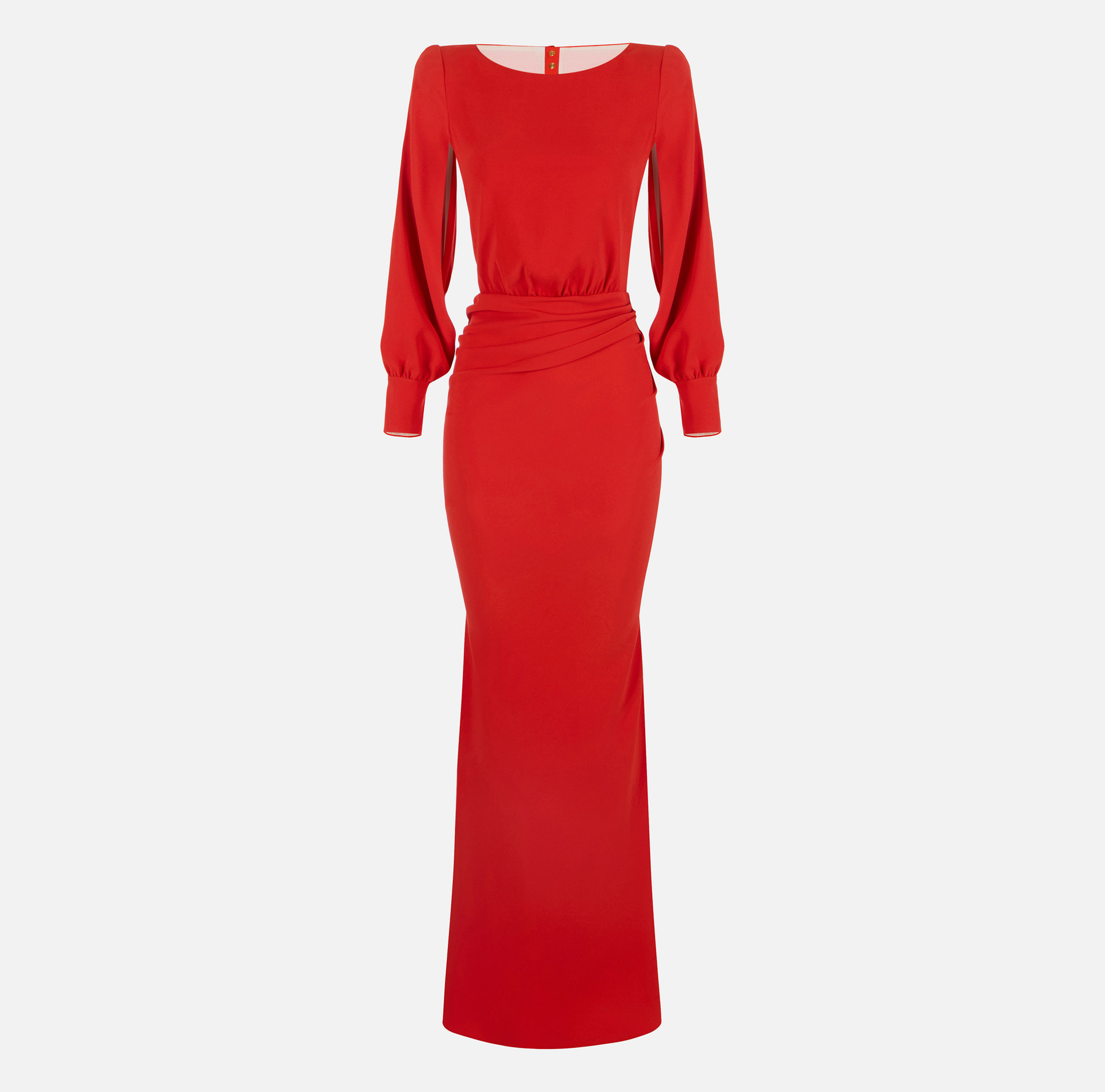 Red Carpet dress in lightweight crêpe fabric - Elisabetta Franchi