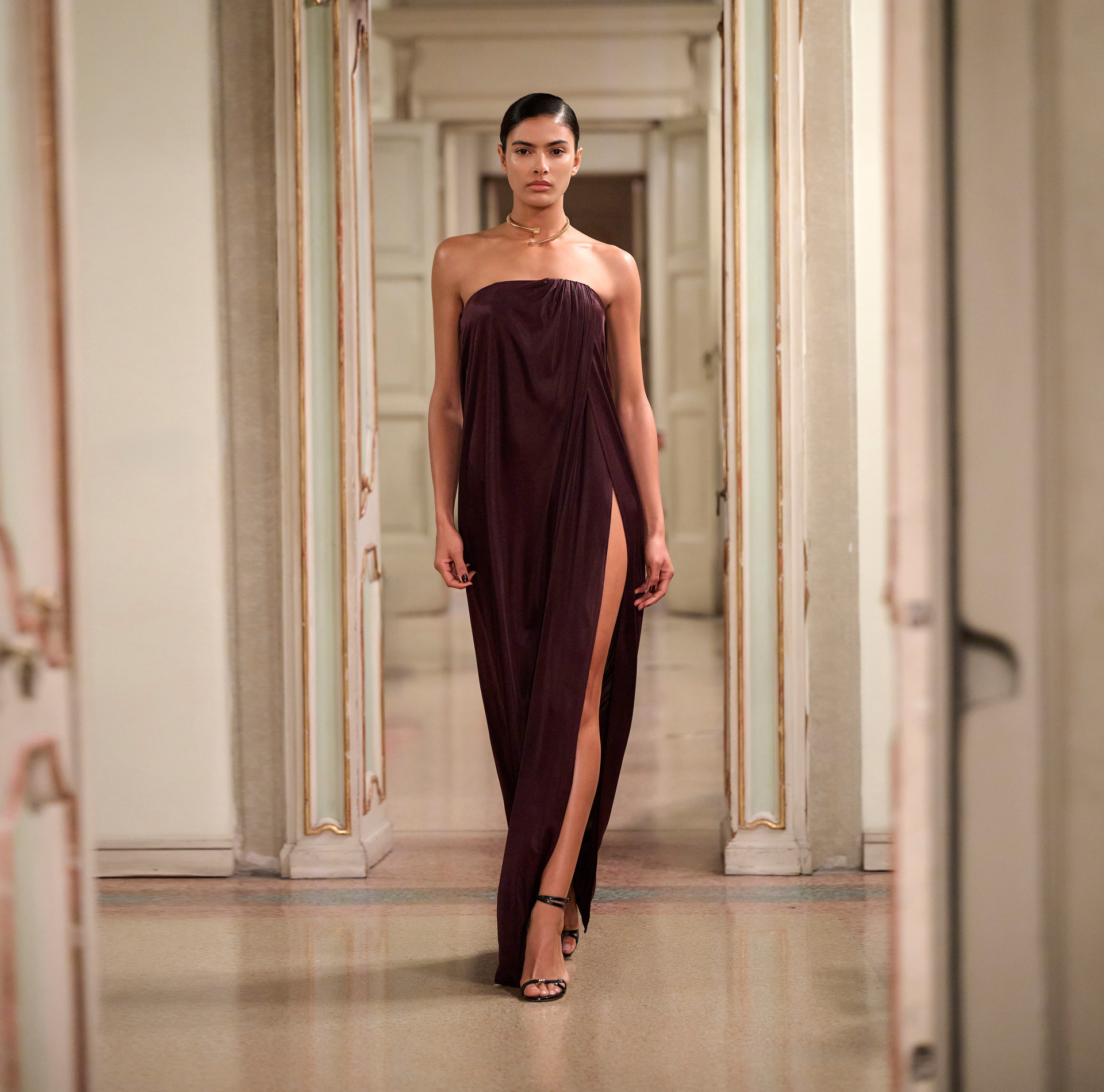 Vestido Red Carpet de punto - Elisabetta Franchi
