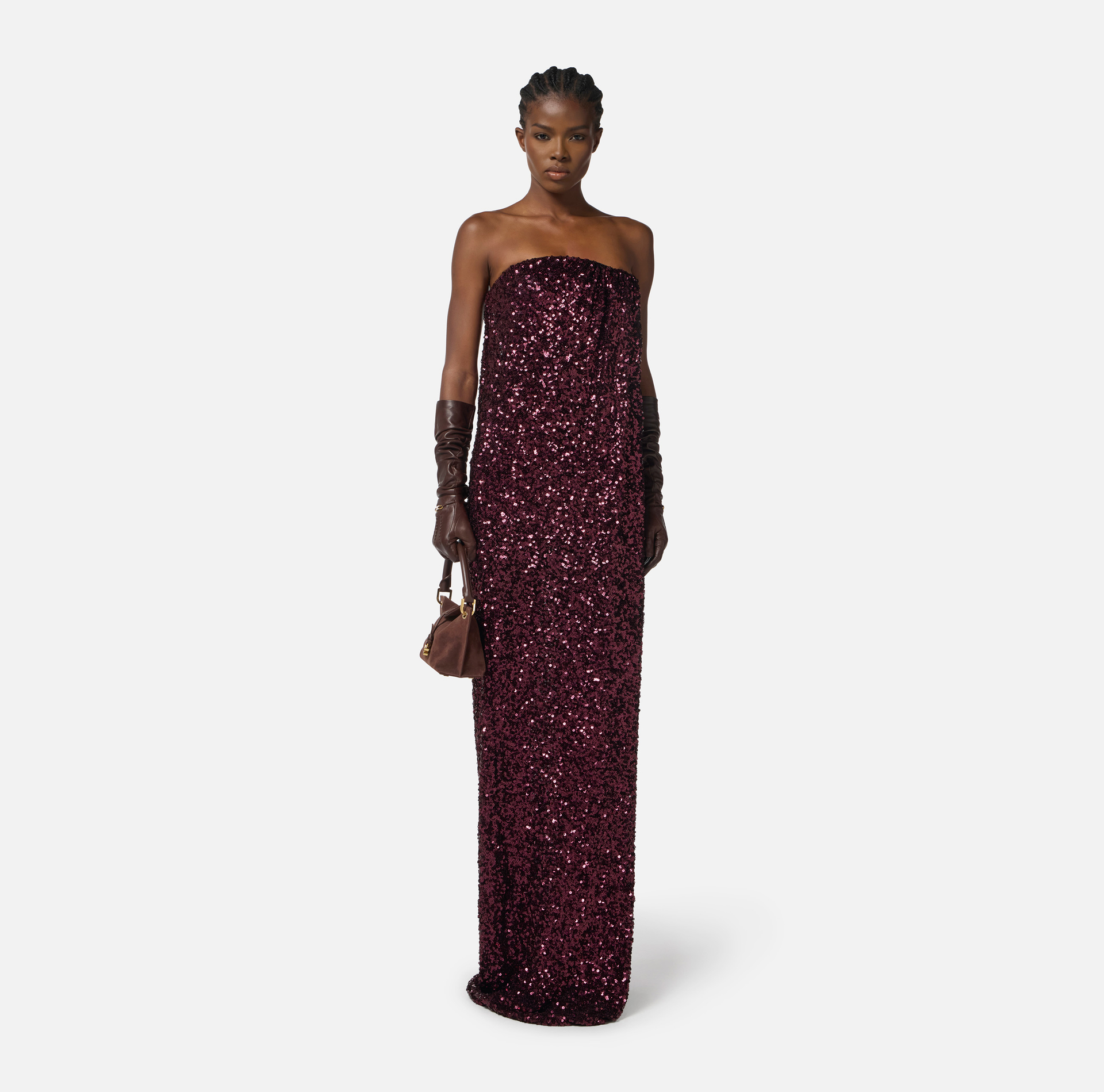 Vestido Red Carpet de lentejuelas - Elisabetta Franchi