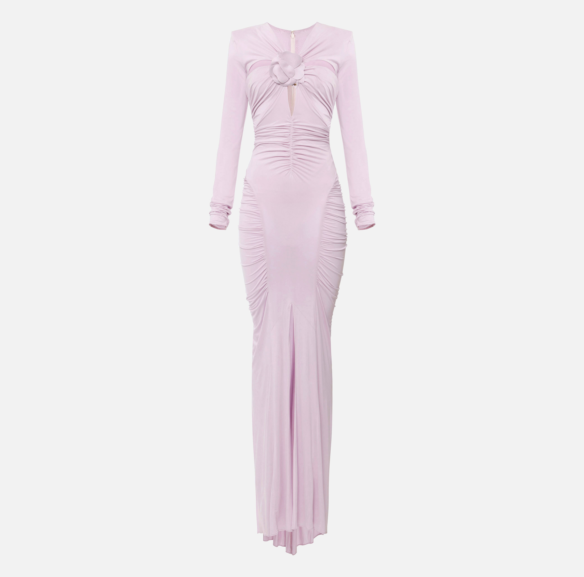 Robe Red Carpet en jersey cupro avec découpe et traîne - ABBIGLIAMENTO - Elisabetta Franchi