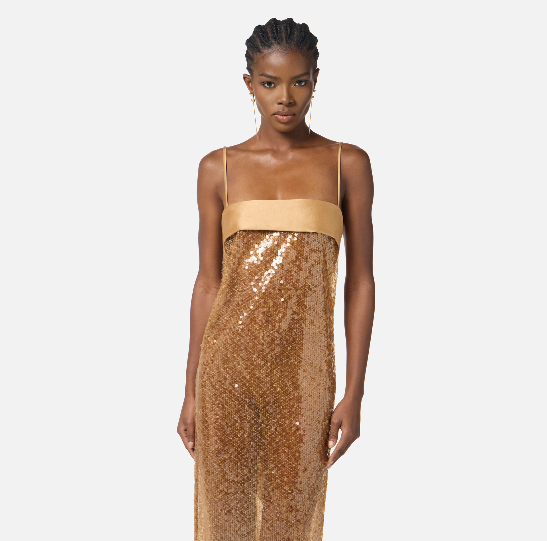 Robe Red Carpet entièrement en sequins - Elisabetta Franchi