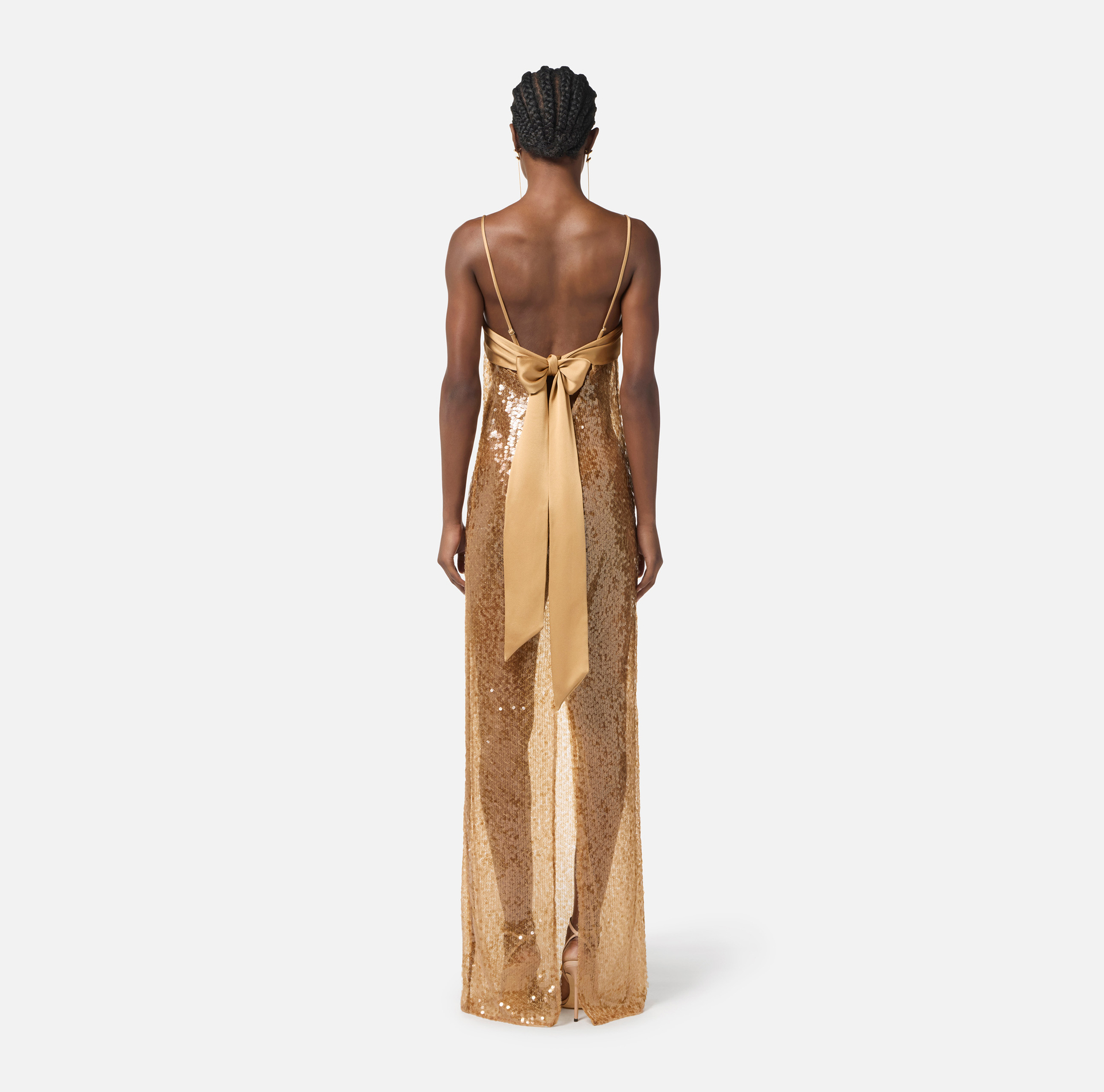 Robe Red Carpet entièrement en sequins - Elisabetta Franchi