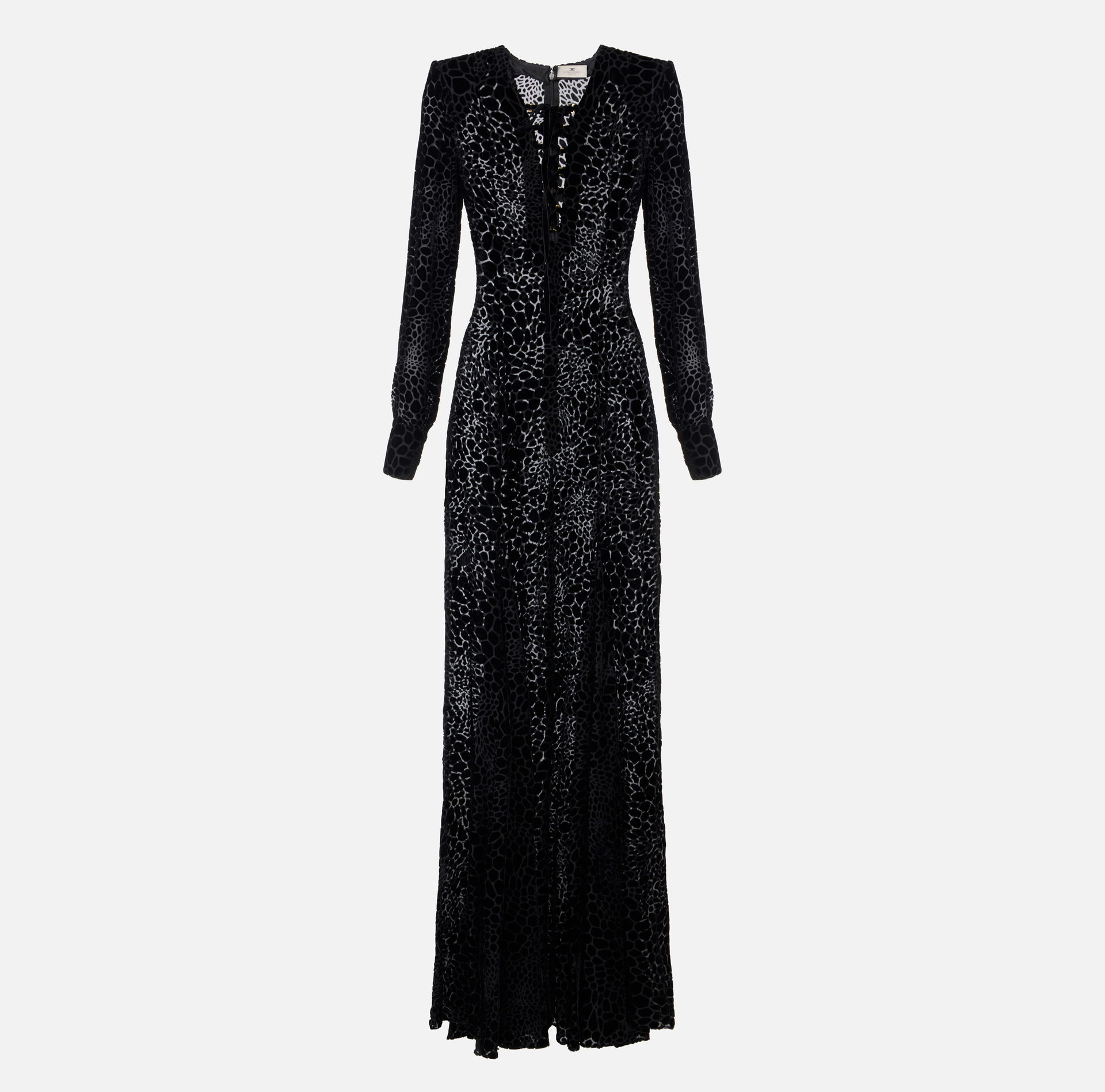 Vestido Red Carpet de terciopelo devoré - Elisabetta Franchi