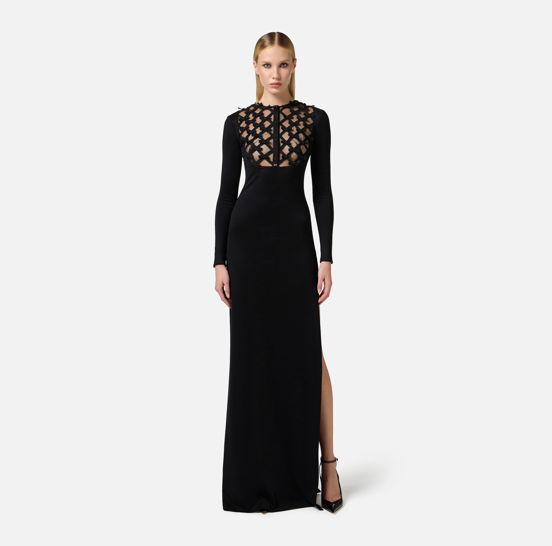 Robe Red Carpet en jersey avec nœuds - Elisabetta Franchi