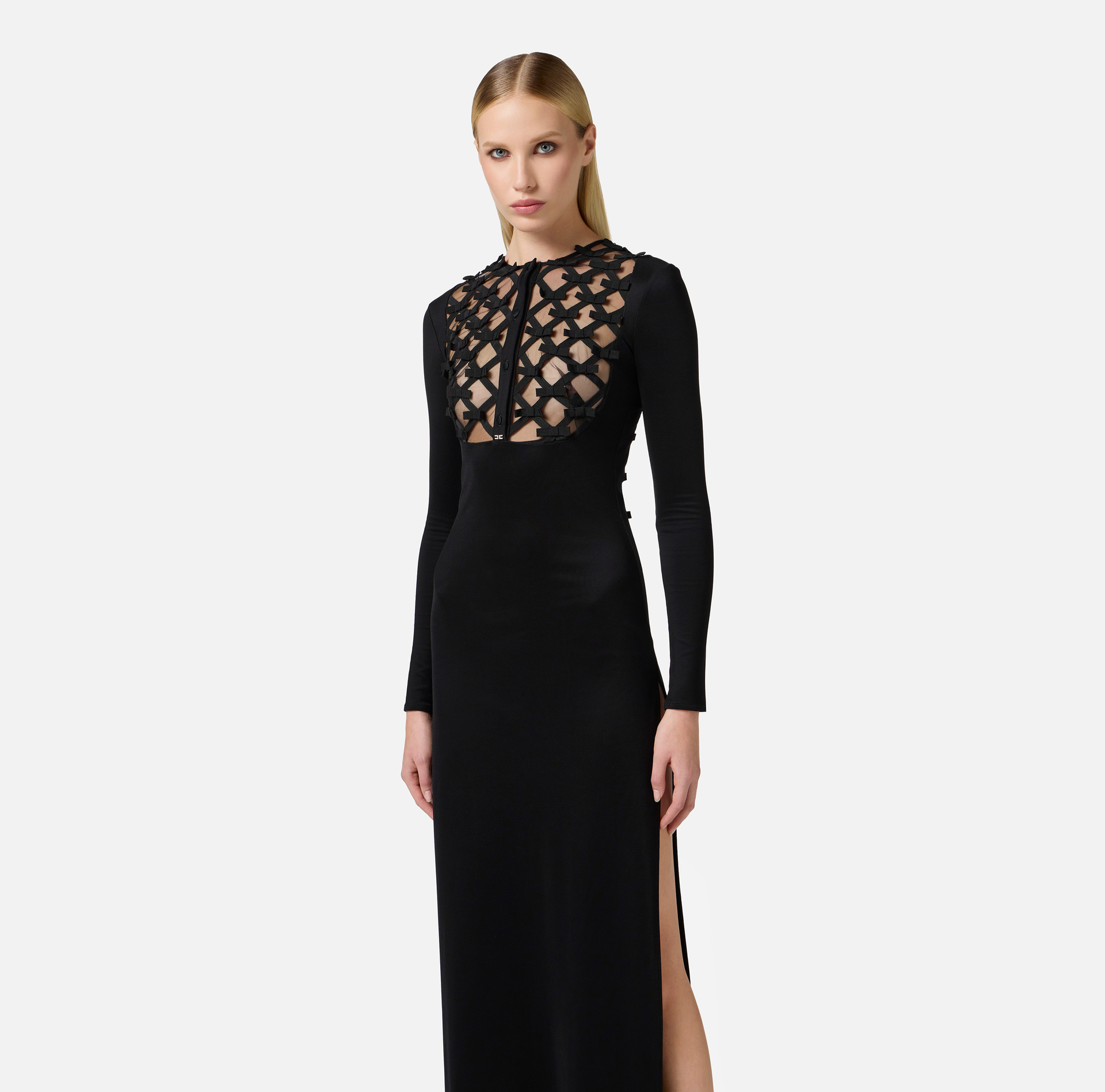 Robe Red Carpet en jersey avec nœuds - Elisabetta Franchi