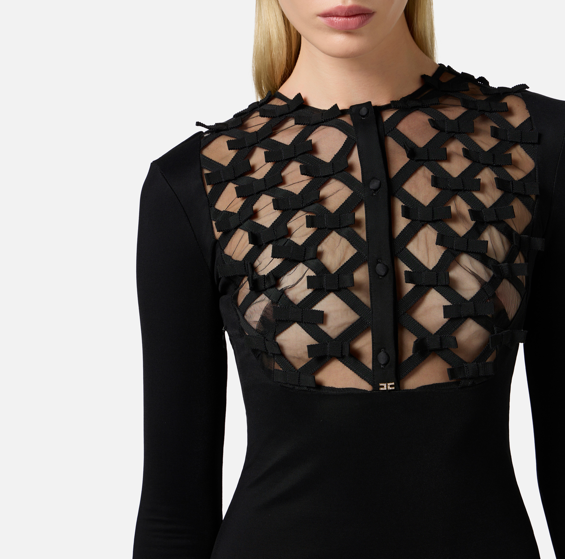 Robe Red Carpet en jersey avec nœuds - Elisabetta Franchi