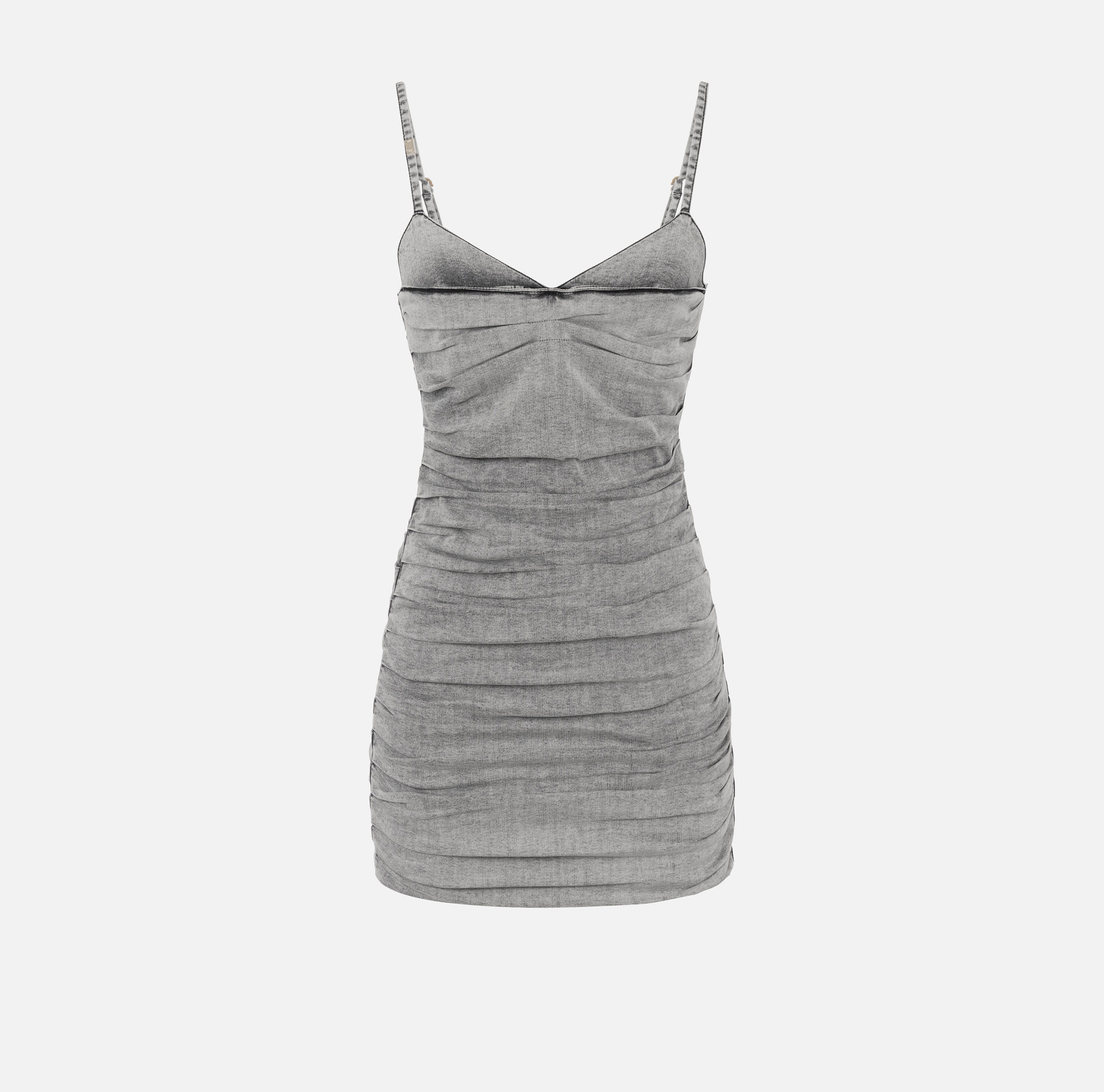 Mini abito in denim con spalline - Elisabetta Franchi