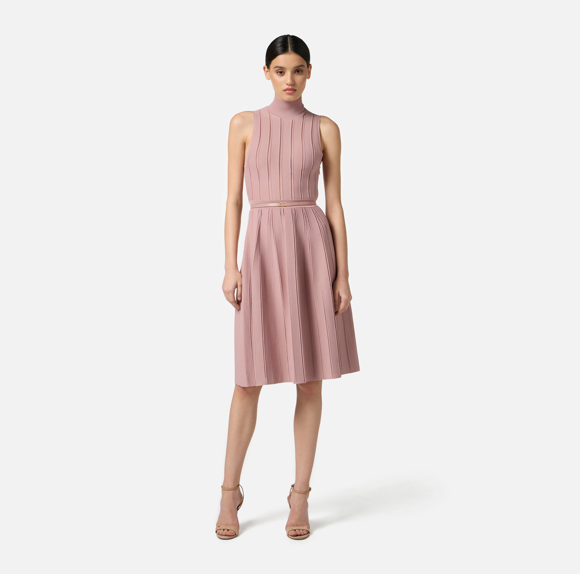 Vestido de punto con trama à jour - Elisabetta Franchi