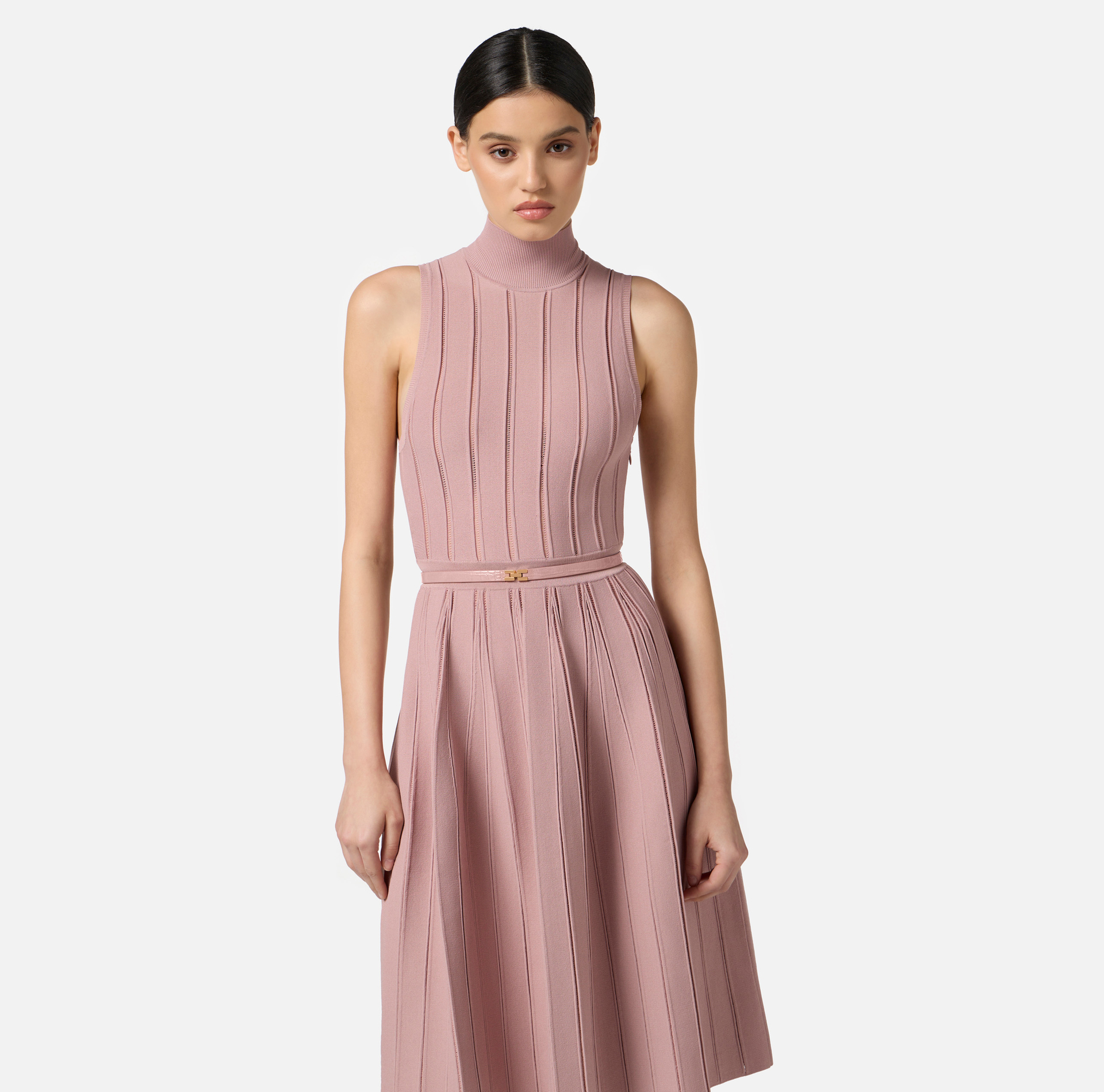 Vestido de punto con trama à jour - Elisabetta Franchi