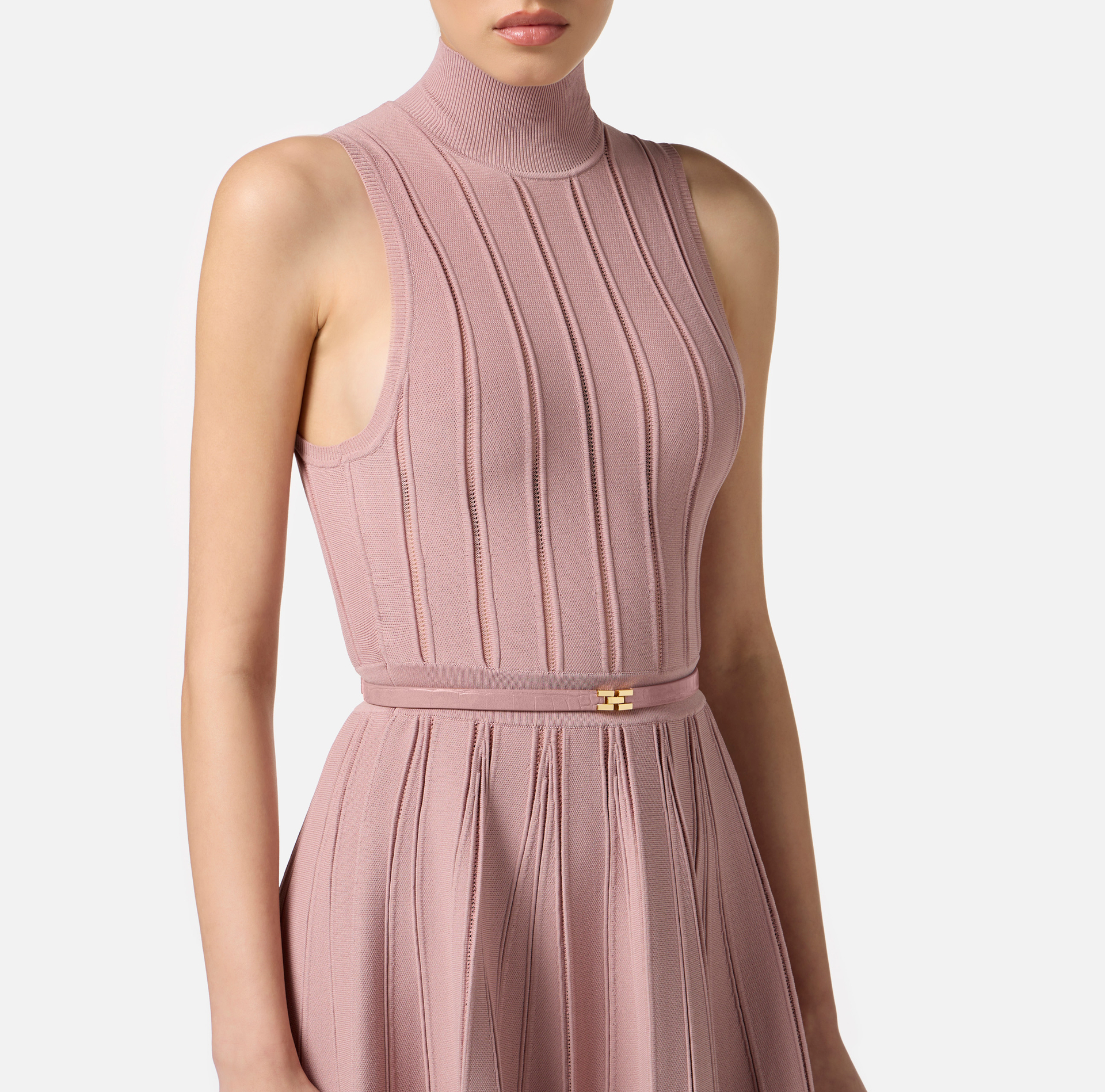 Vestido de punto con trama à jour - Elisabetta Franchi