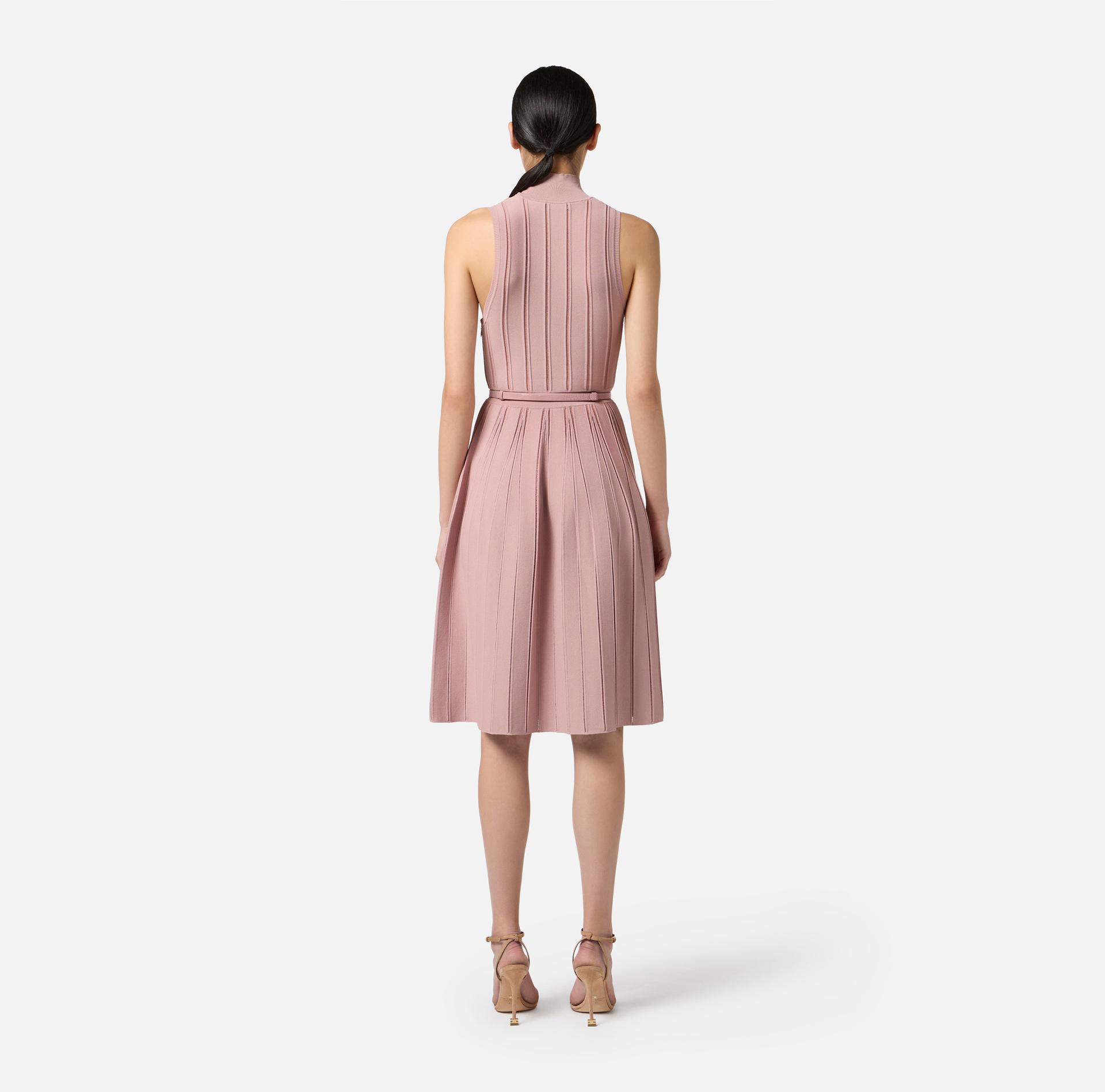Vestido de punto con trama à jour - Elisabetta Franchi