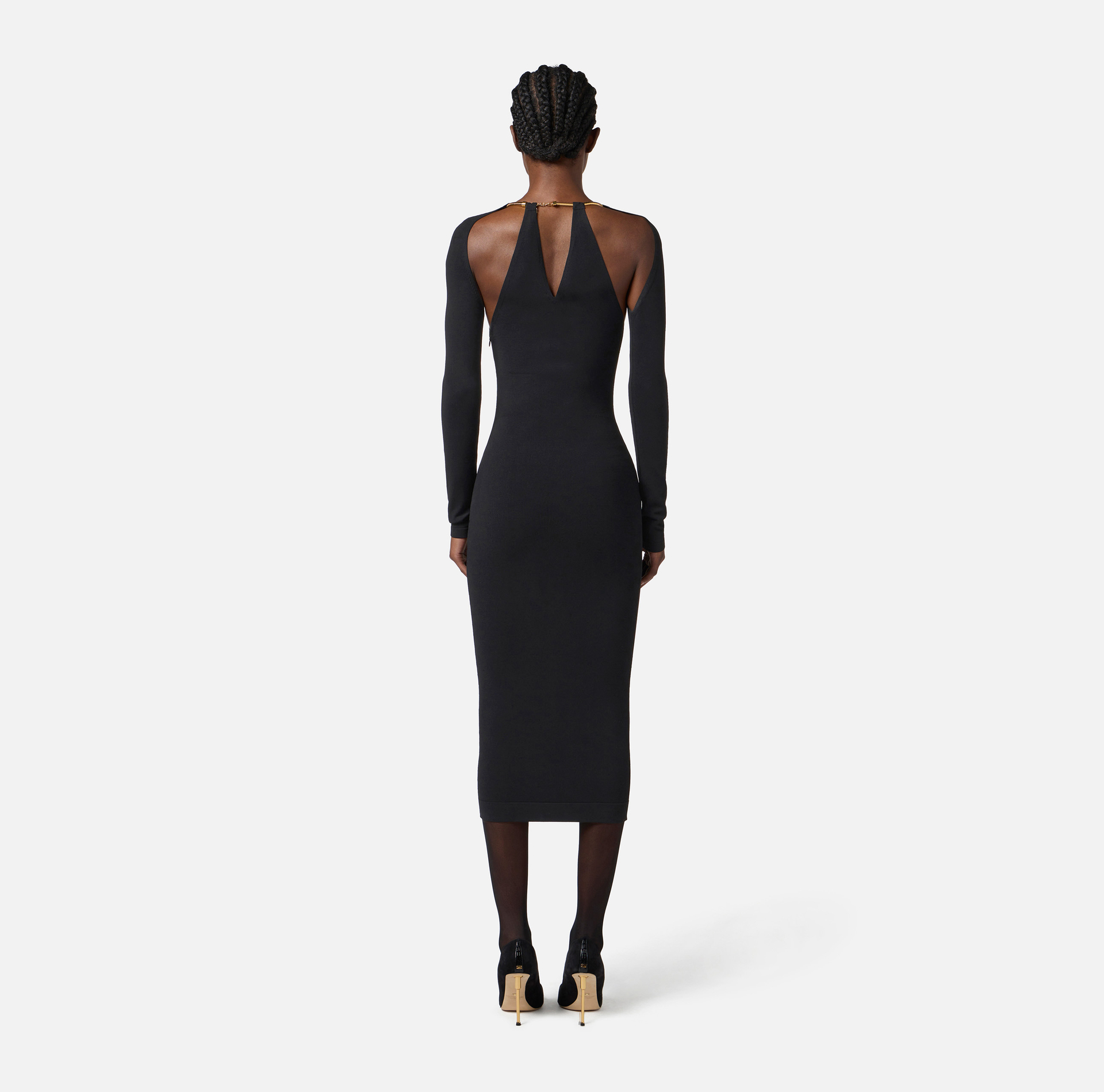 Abito in maglia con snake gioiello - Elisabetta Franchi