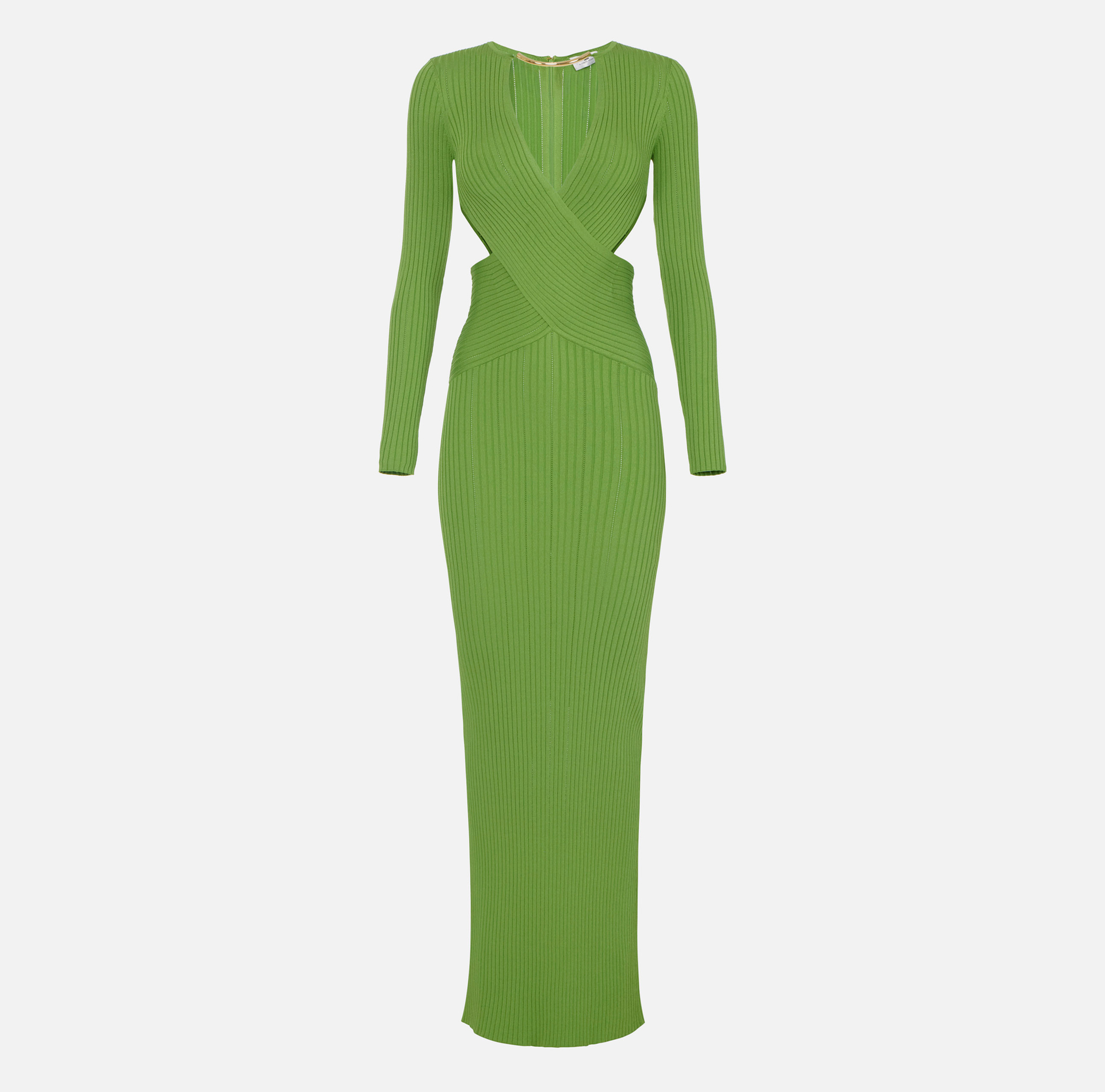 Red Carpet dress in openwork knit fabric with jewel detail | Elisabetta ...