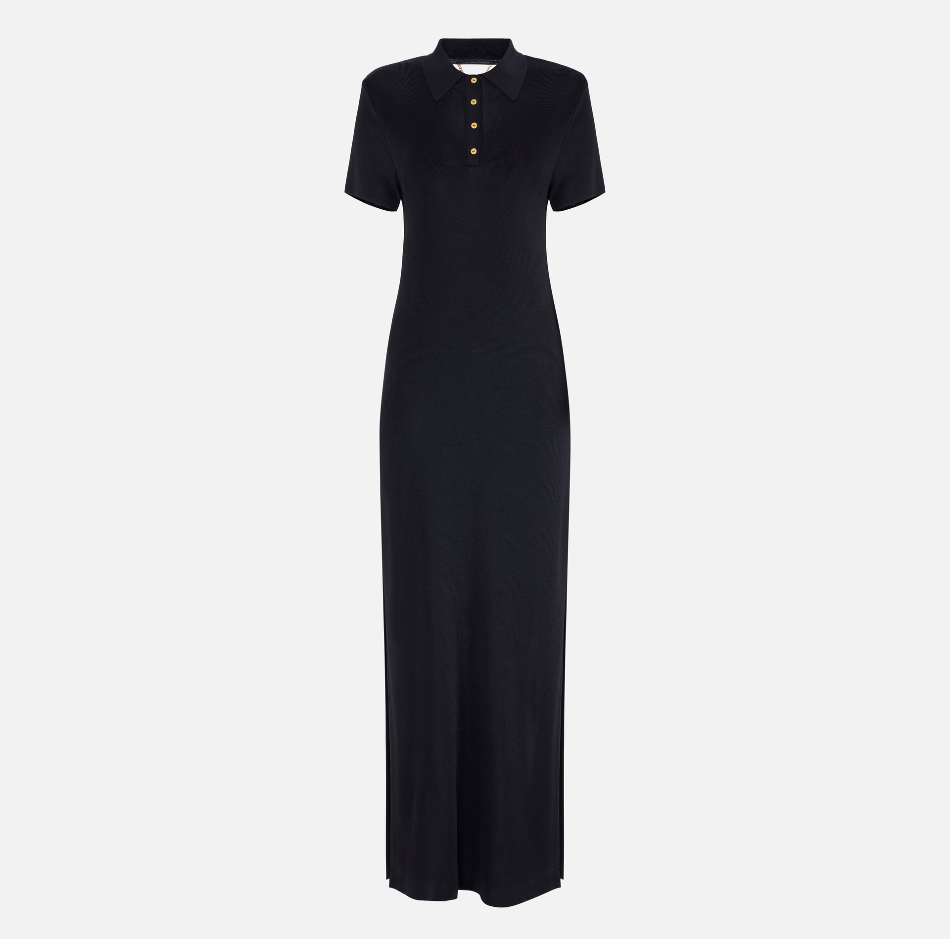 Knit dress with polo-shirt collar - Elisabetta Franchi