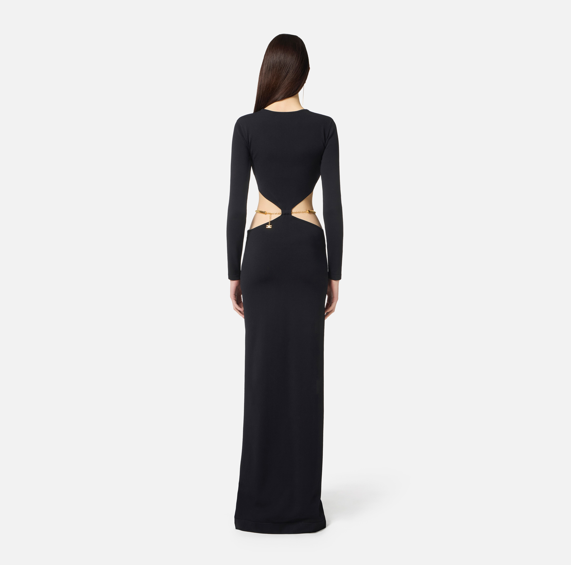 Abito Red Carpet in maglia con snake gioiello - Elisabetta Franchi