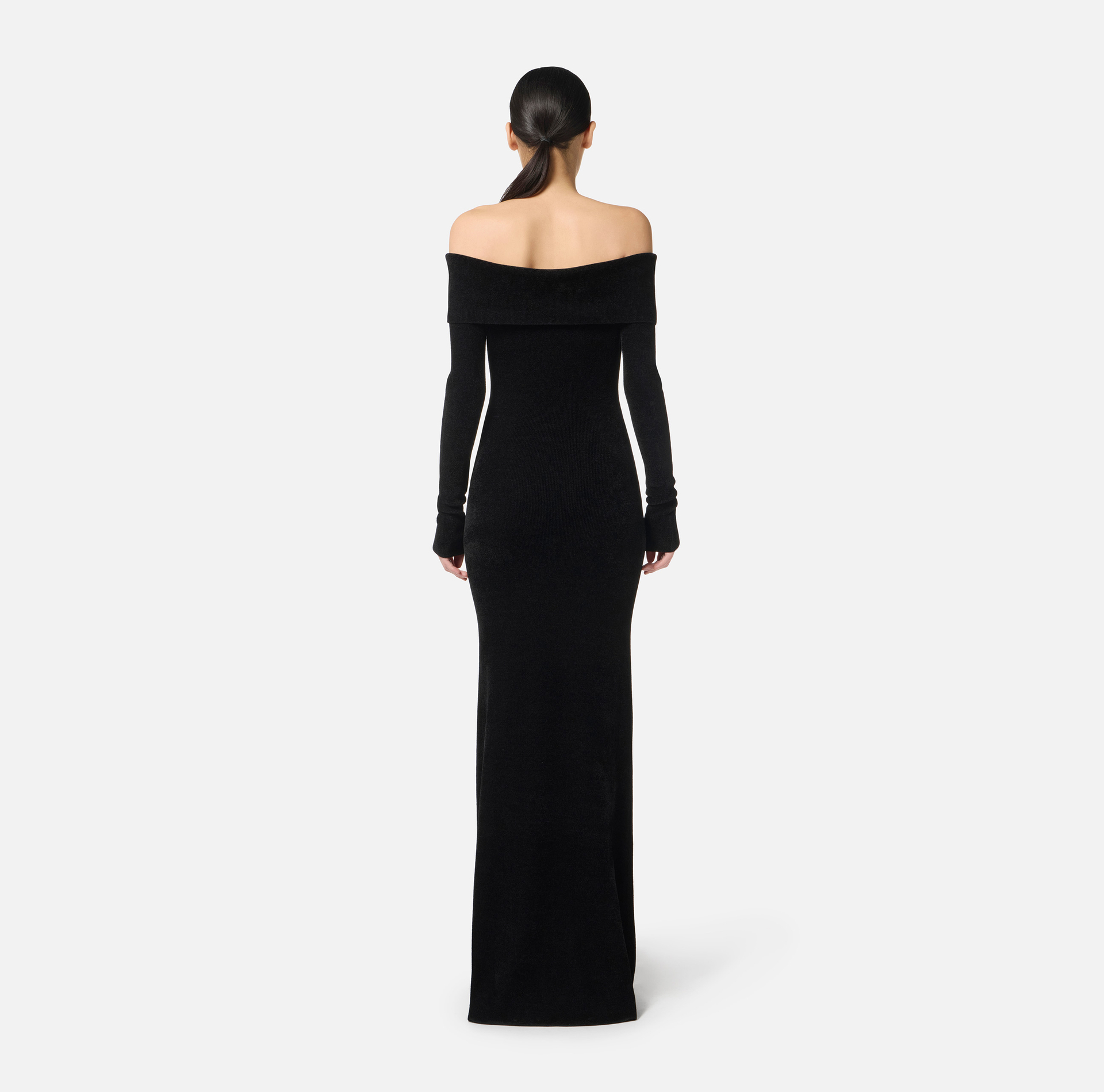 Red Carpet chenille dress with belt - Elisabetta Franchi