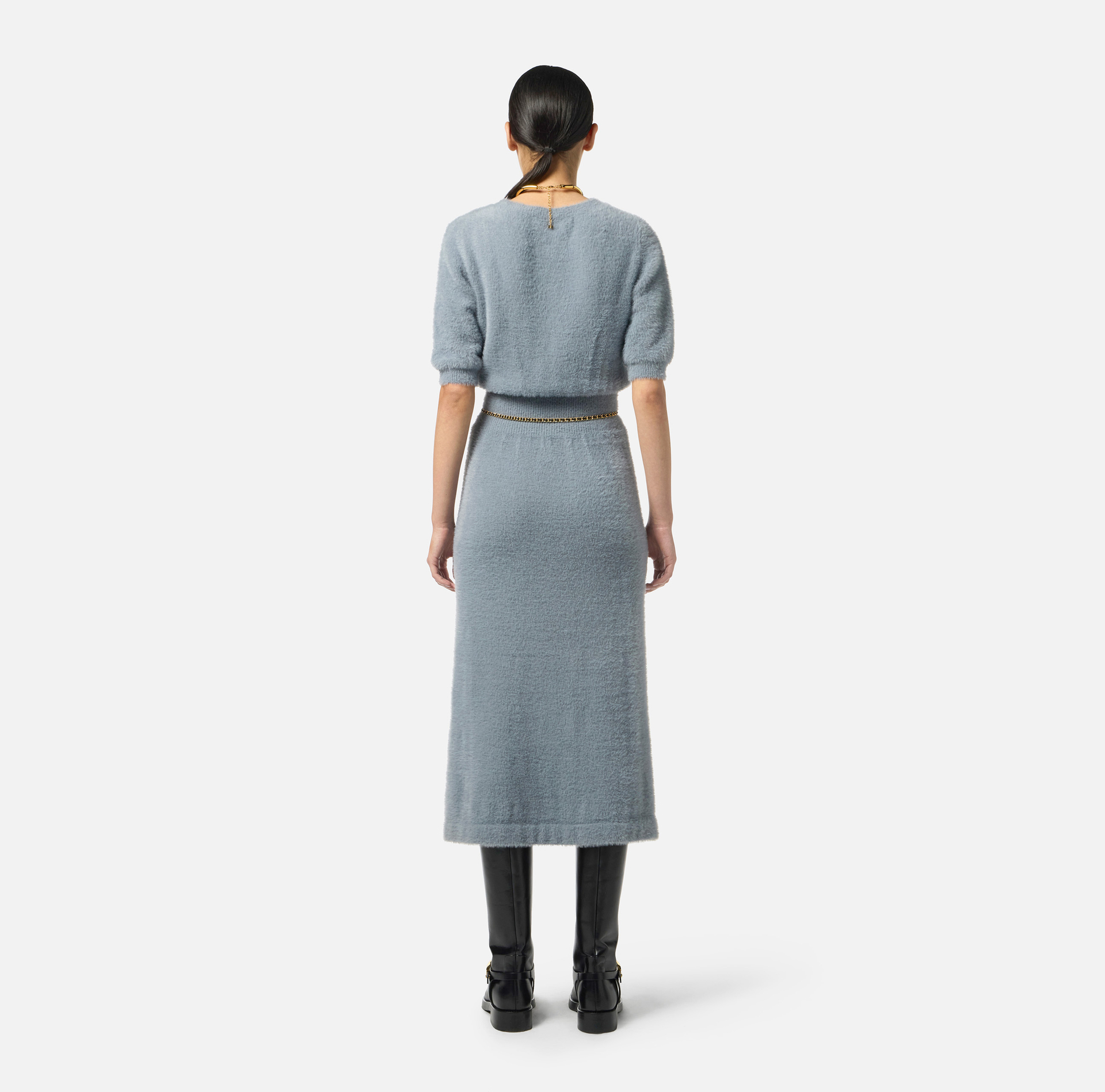 Gebreide jurk met ceintuur - Elisabetta Franchi