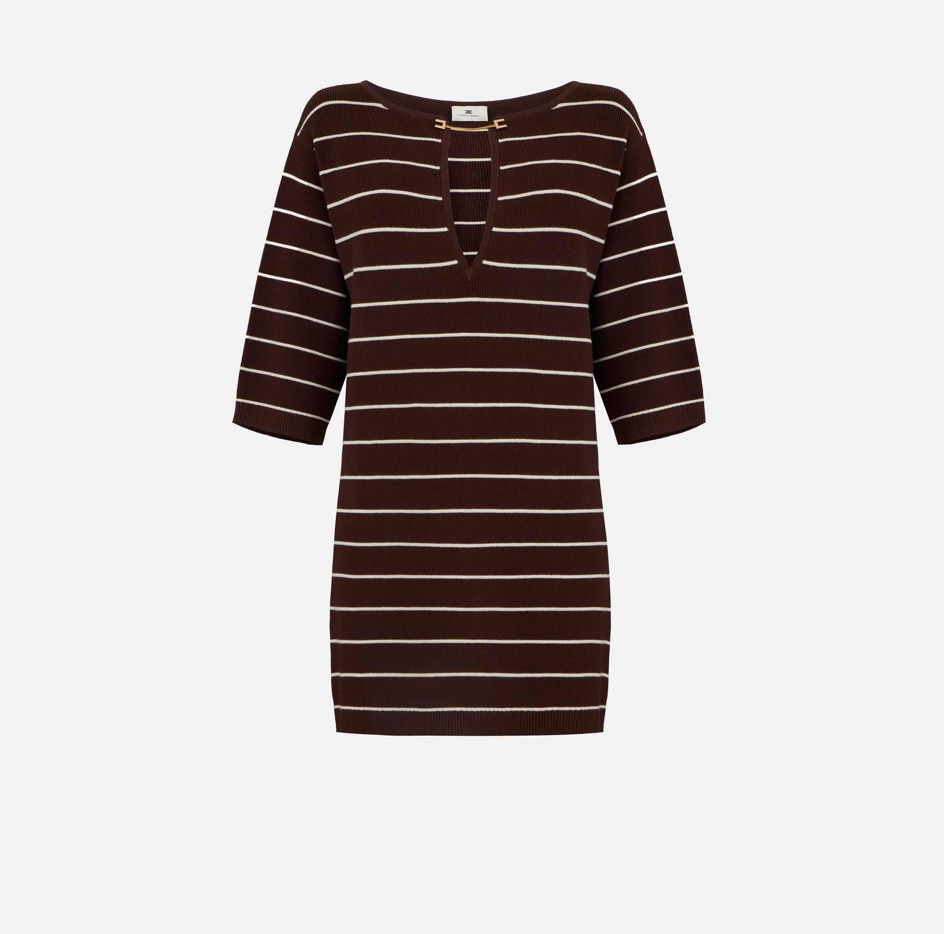 Mini abito in maglia a righe