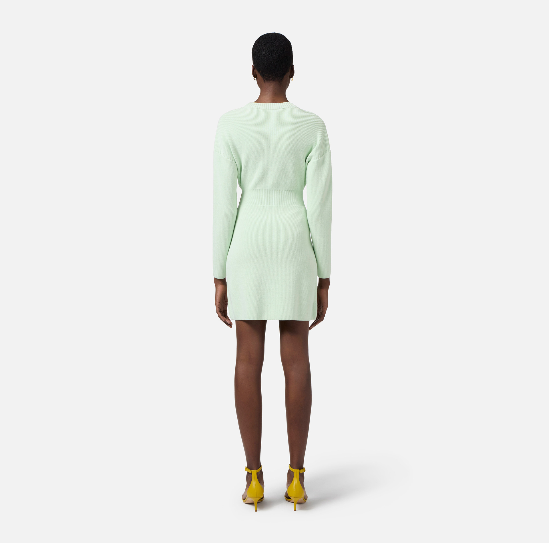 Viscose coat dress with maxi buckle - Elisabetta Franchi