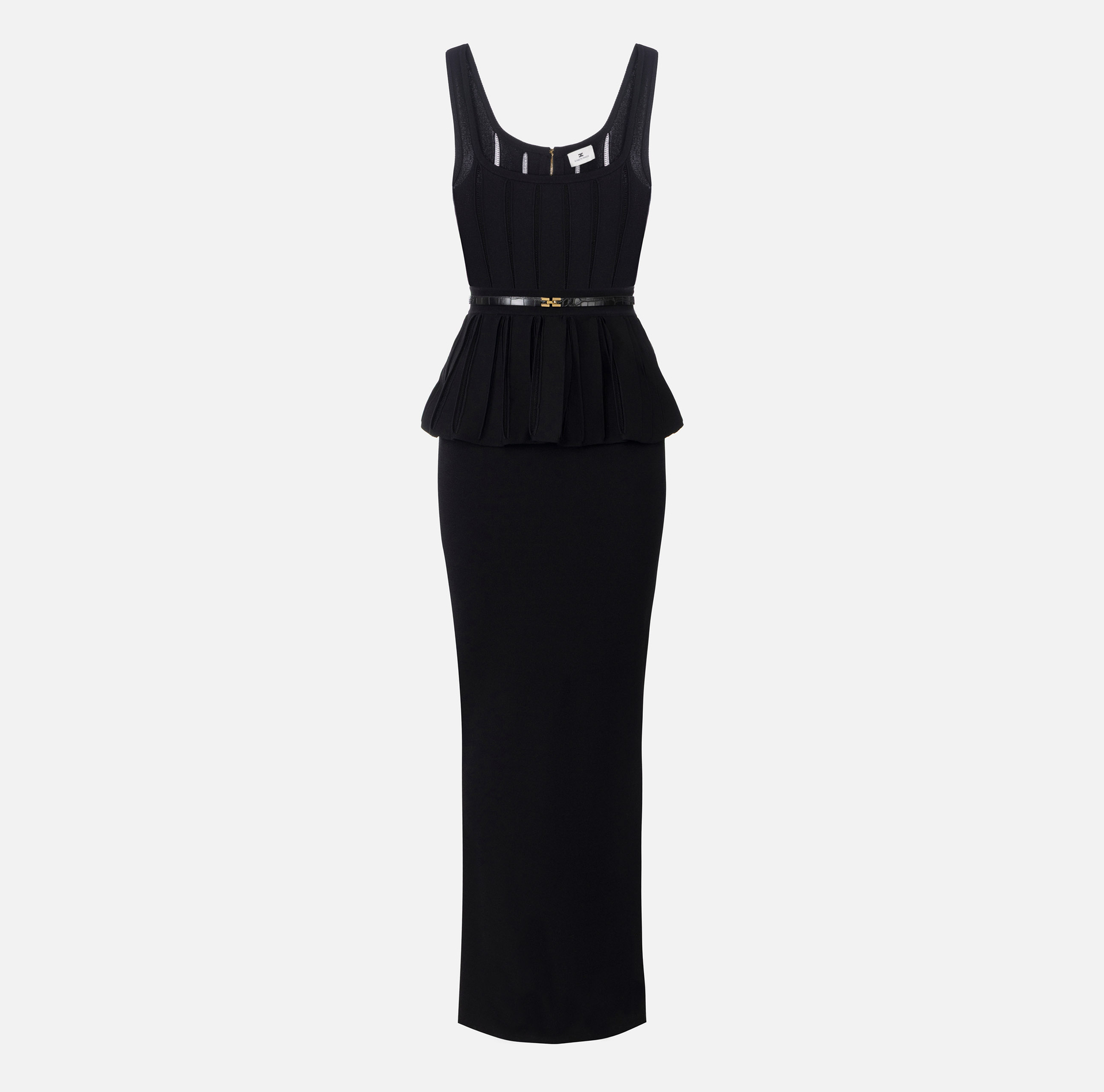 Vestido Red Carpet de punto con faldón - Elisabetta Franchi