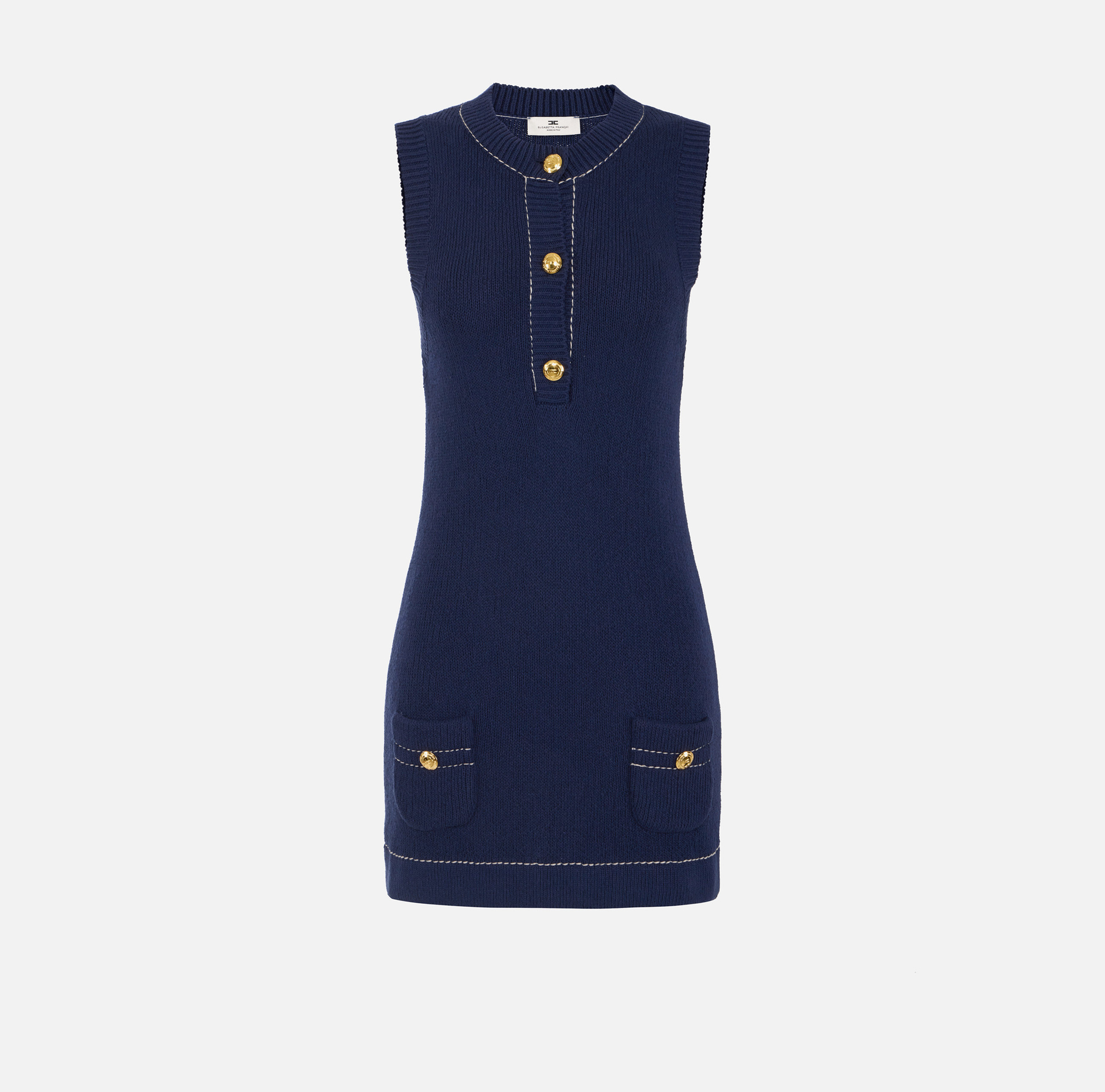 Mini abito in cotone stretch - Elisabetta Franchi