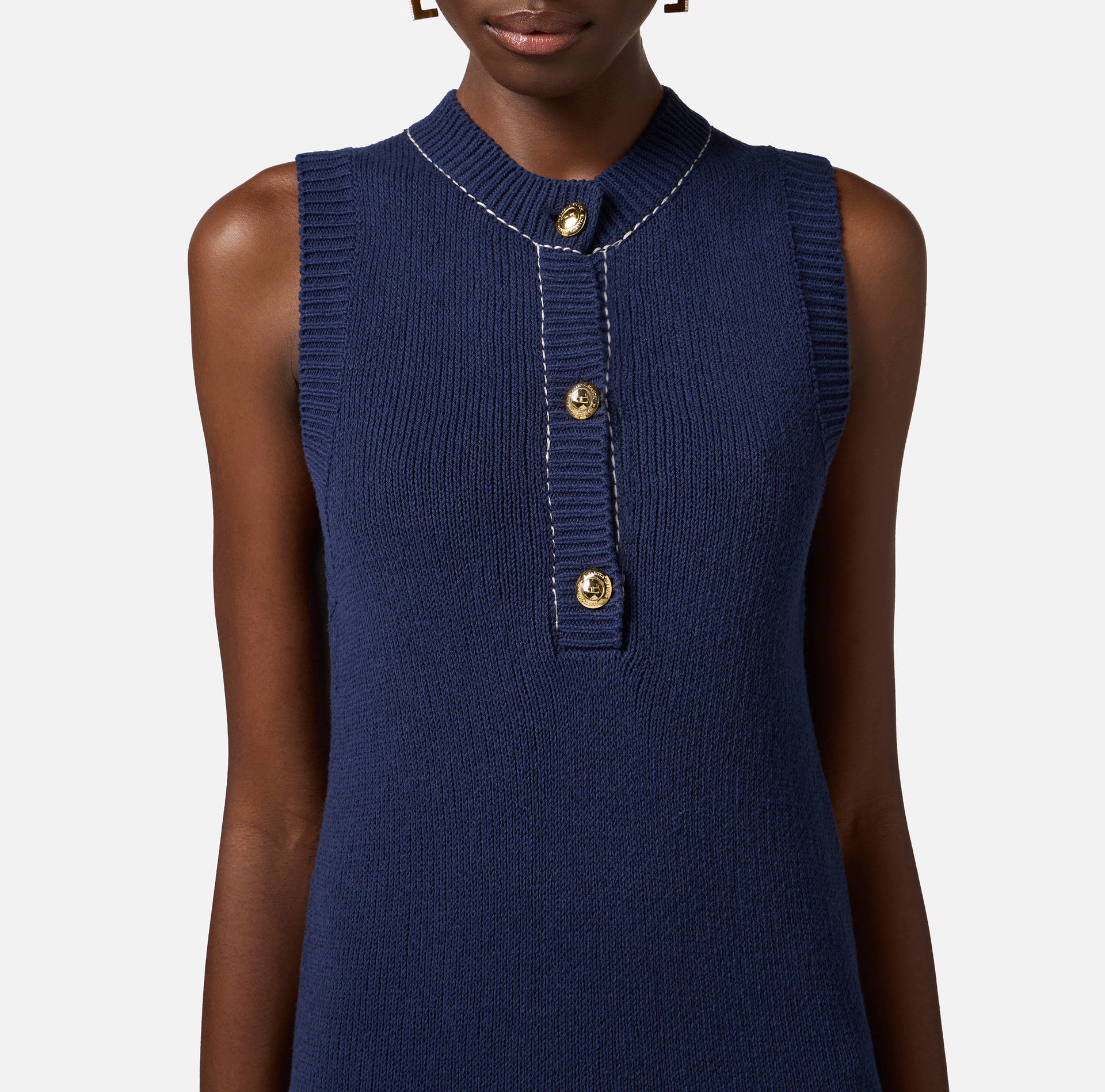 Mini abito in cotone stretch - Elisabetta Franchi