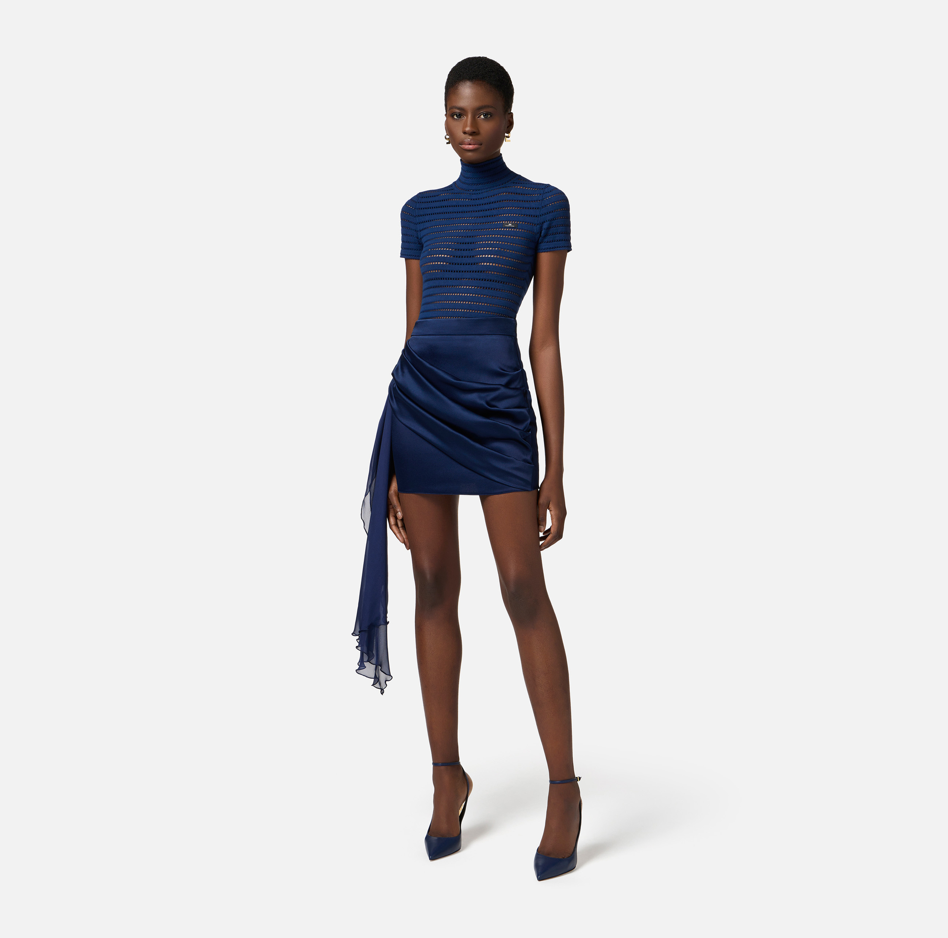 Bodysuit in open-knit fabric - Elisabetta Franchi