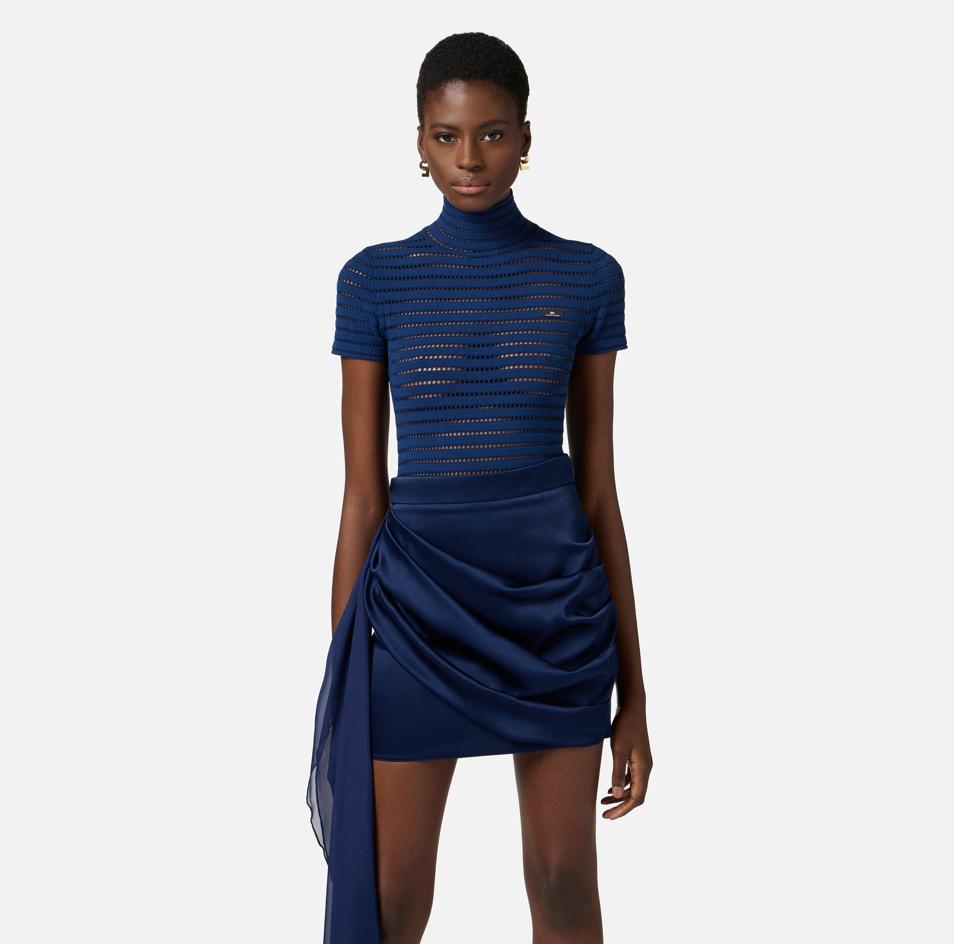 Bodysuit in open-knit fabric - Elisabetta Franchi