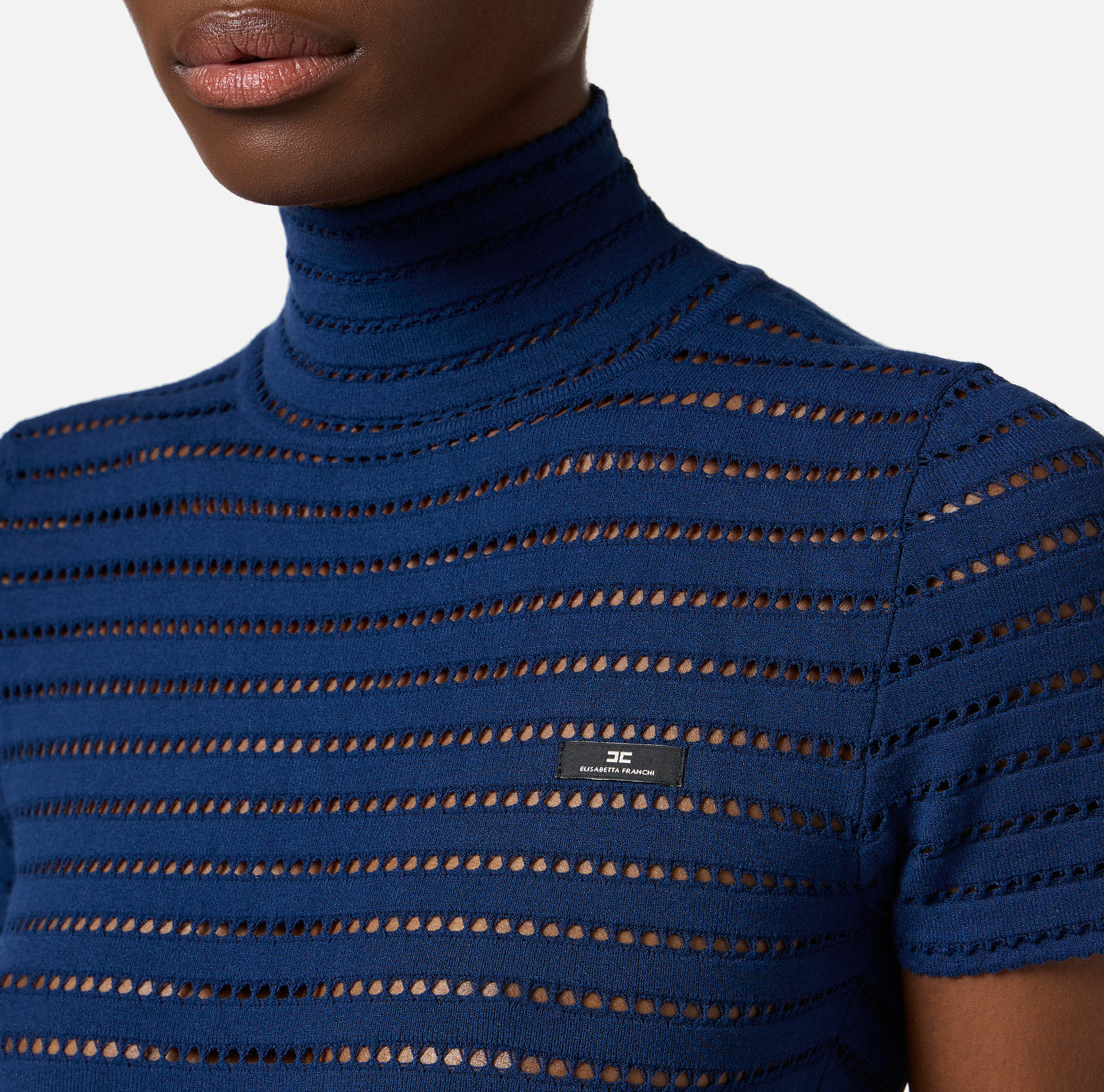 Bodysuit in open-knit fabric - Elisabetta Franchi