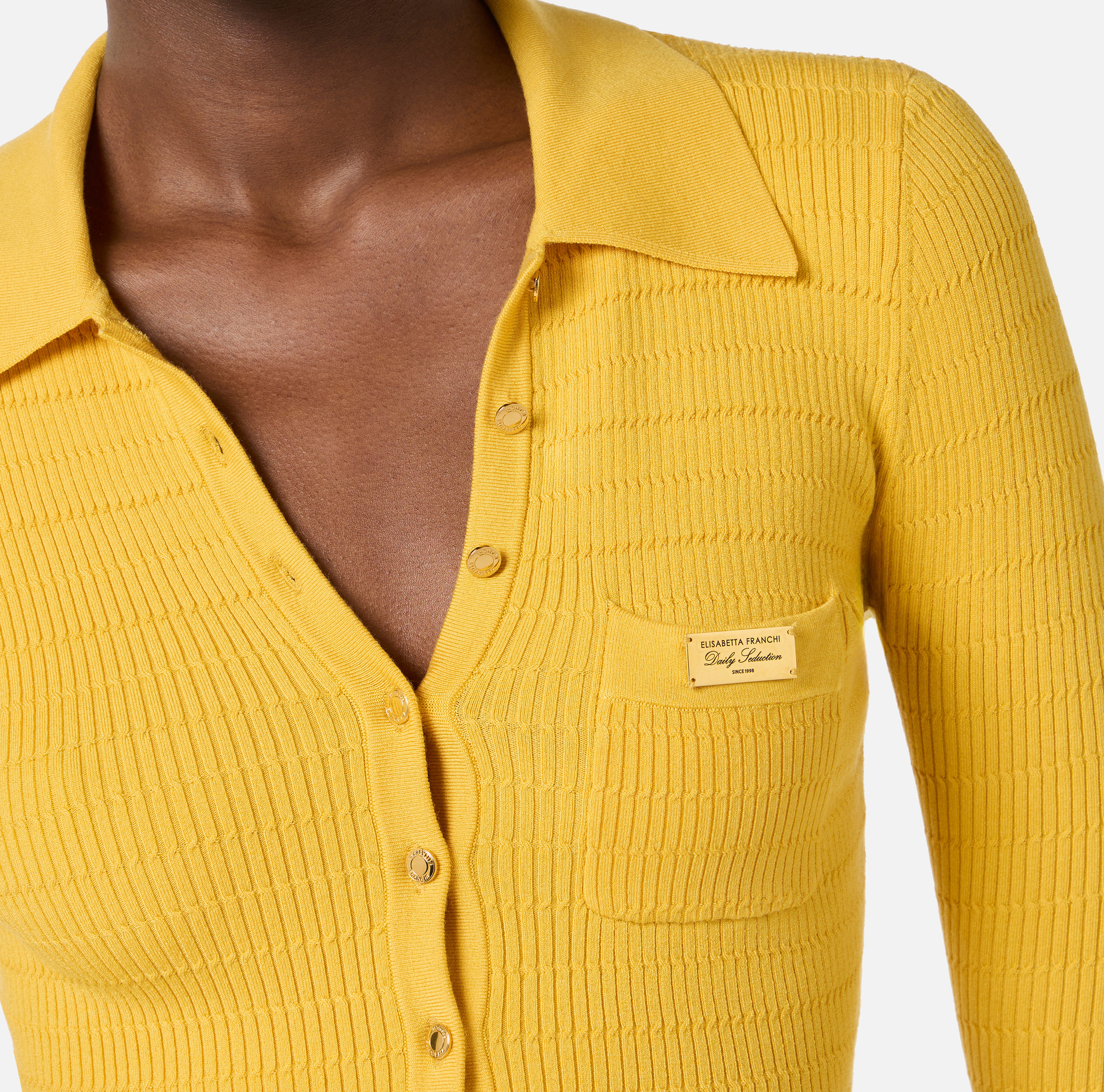 Micro-braided knit bodysuit - Elisabetta Franchi