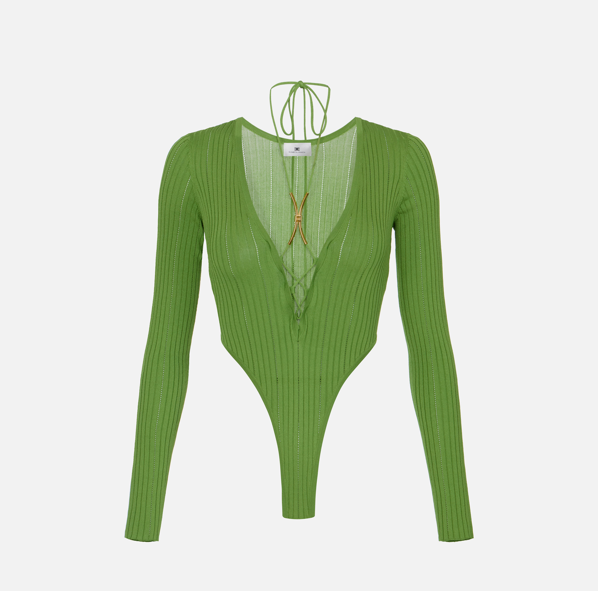 Knit bodysuit with jewel detail | Elisabetta Franchi