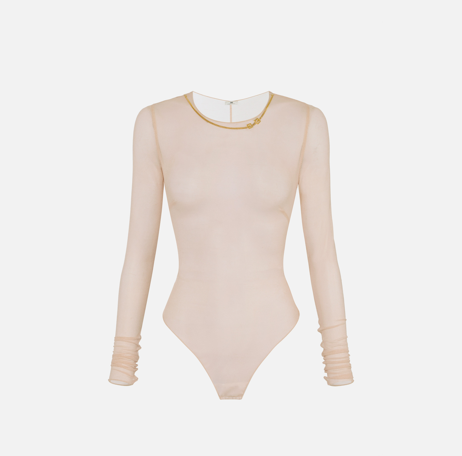 Bodysuit in tulle fabric with necklace - ABBIGLIAMENTO - Elisabetta Franchi
