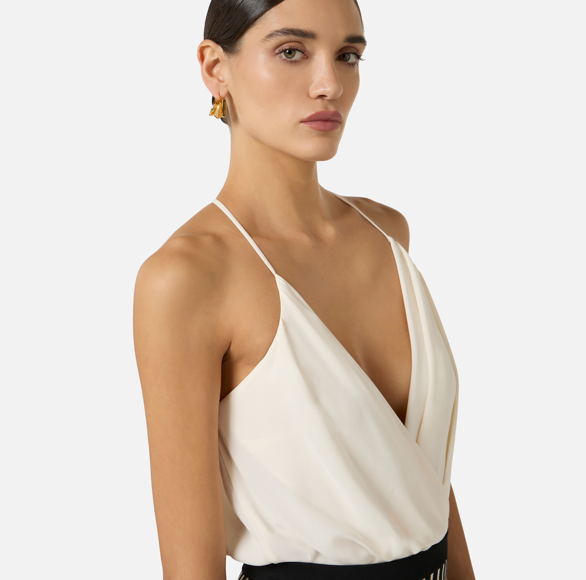 Body z żorżety wiskozowej - Elisabetta Franchi