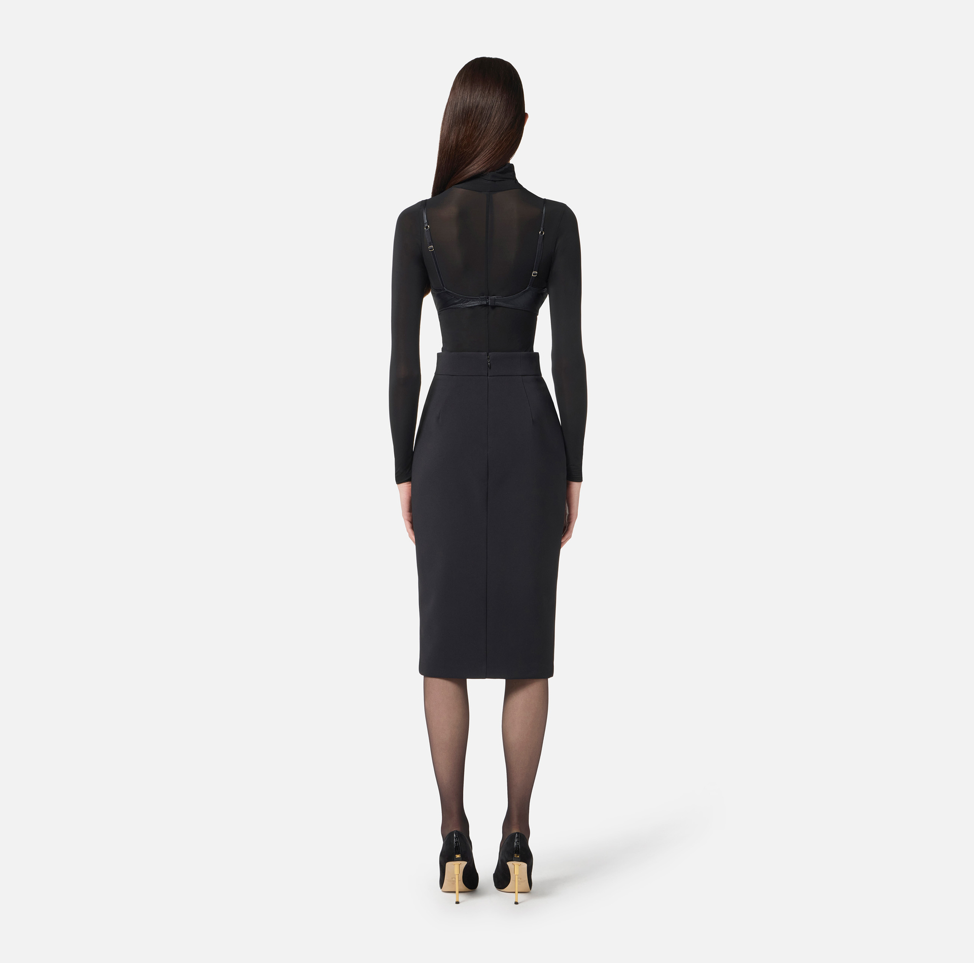 Bodysuit in jersey fabric with jewel details - Elisabetta Franchi