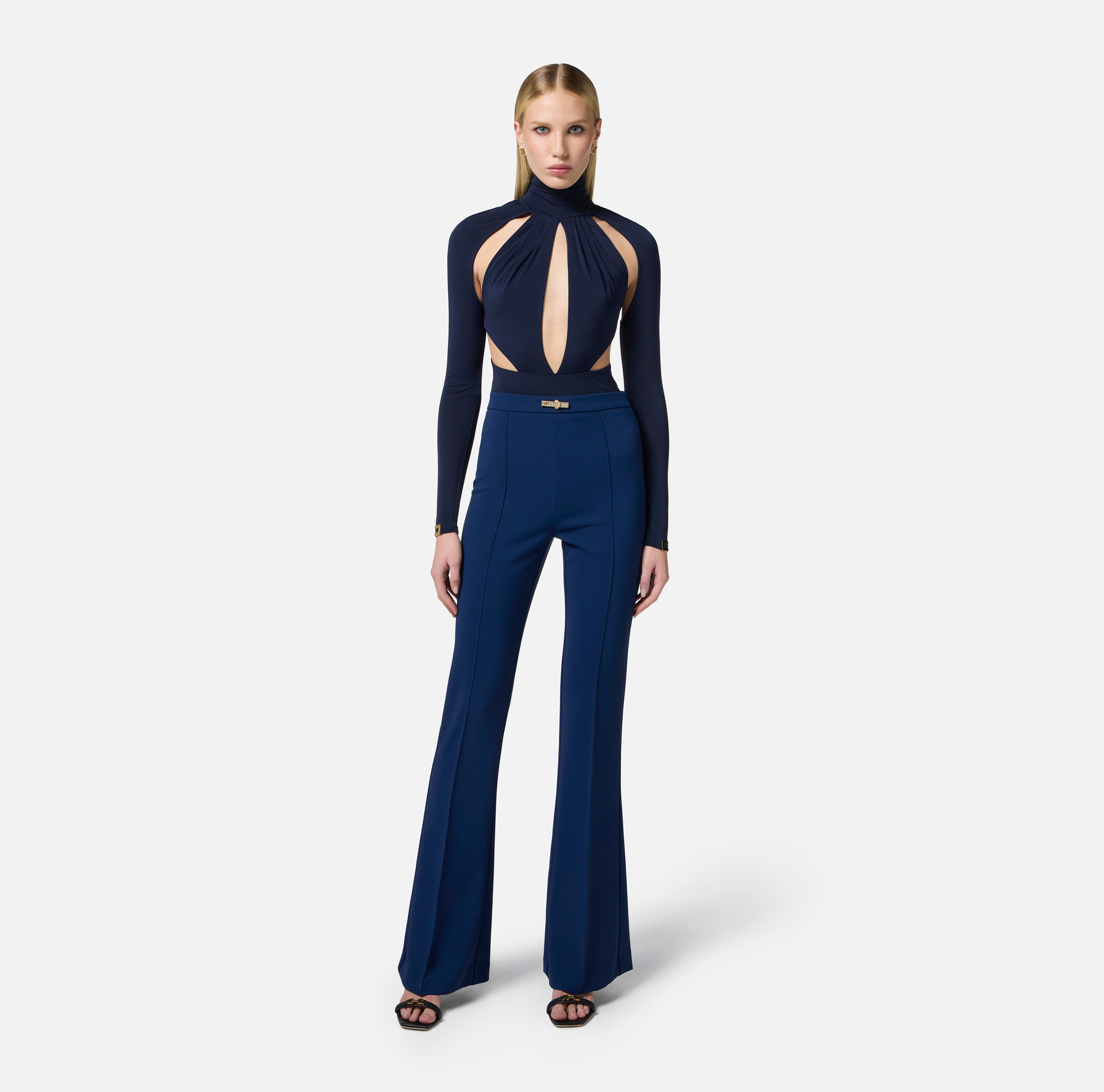 Jersey bodysuit with cut-outs - Elisabetta Franchi