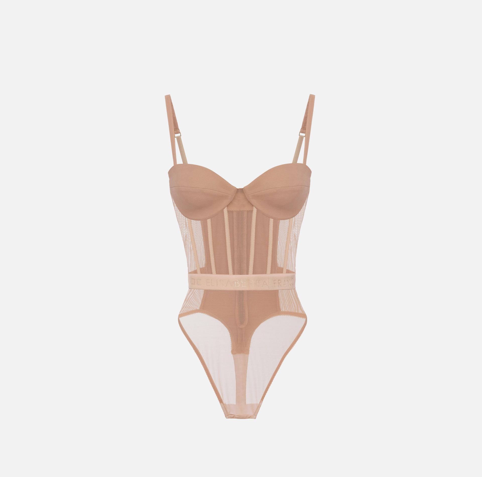 Body in crêpe e tulle - Elisabetta Franchi