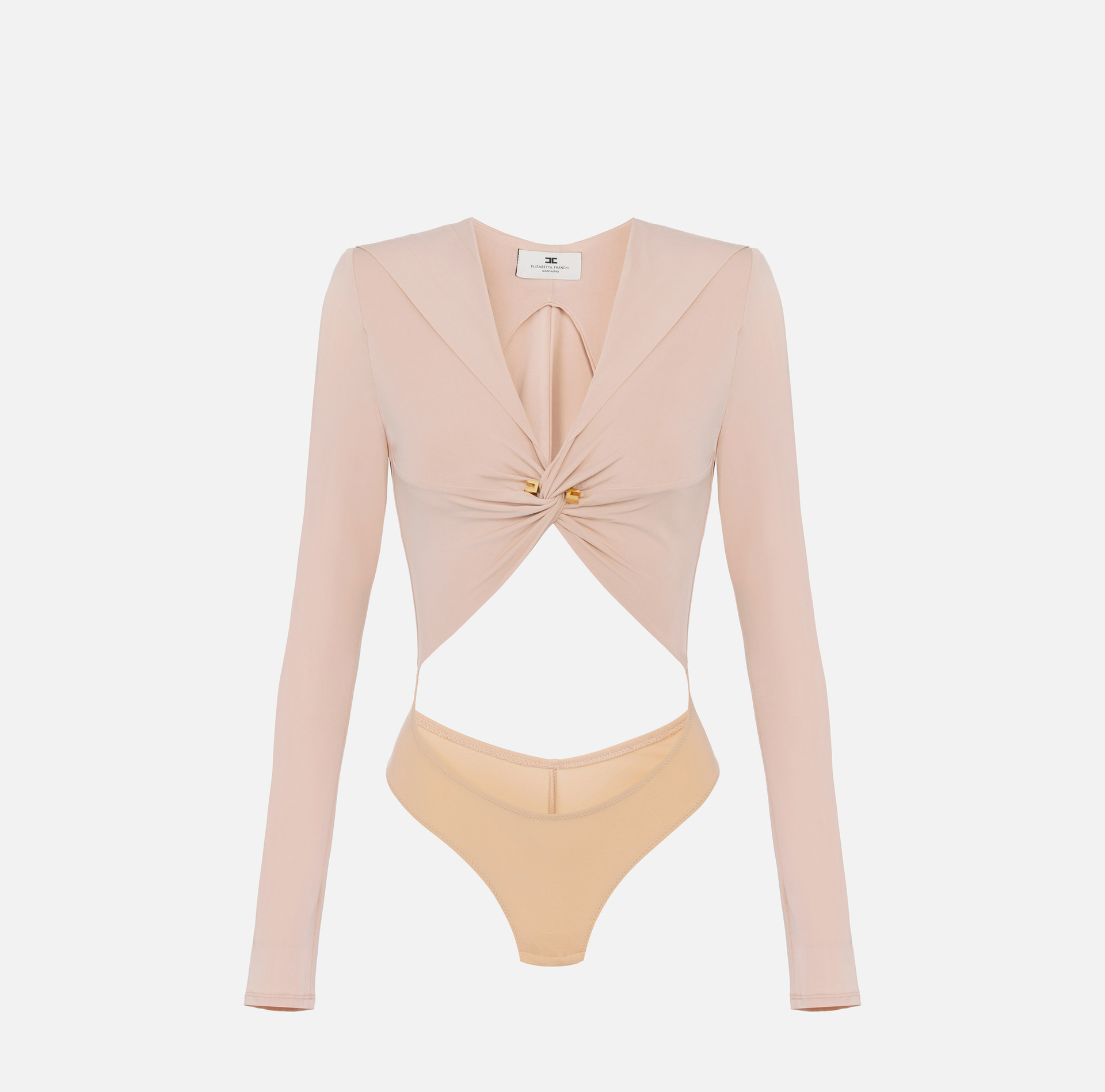 Body in jersey con cappuccio - ABBIGLIAMENTO - Elisabetta Franchi
