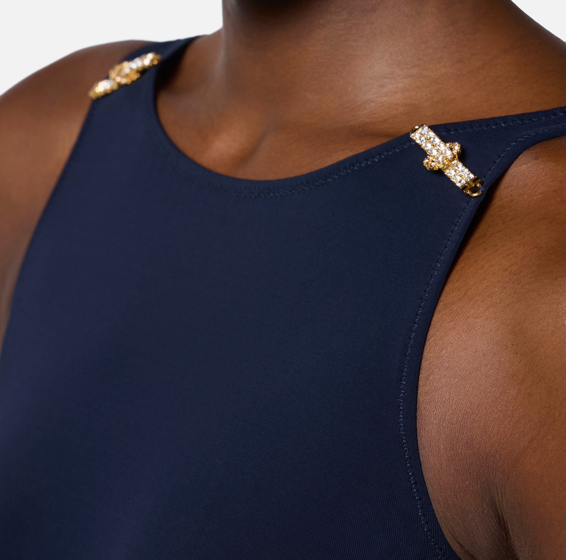 Body de punto con detalles joya - Elisabetta Franchi
