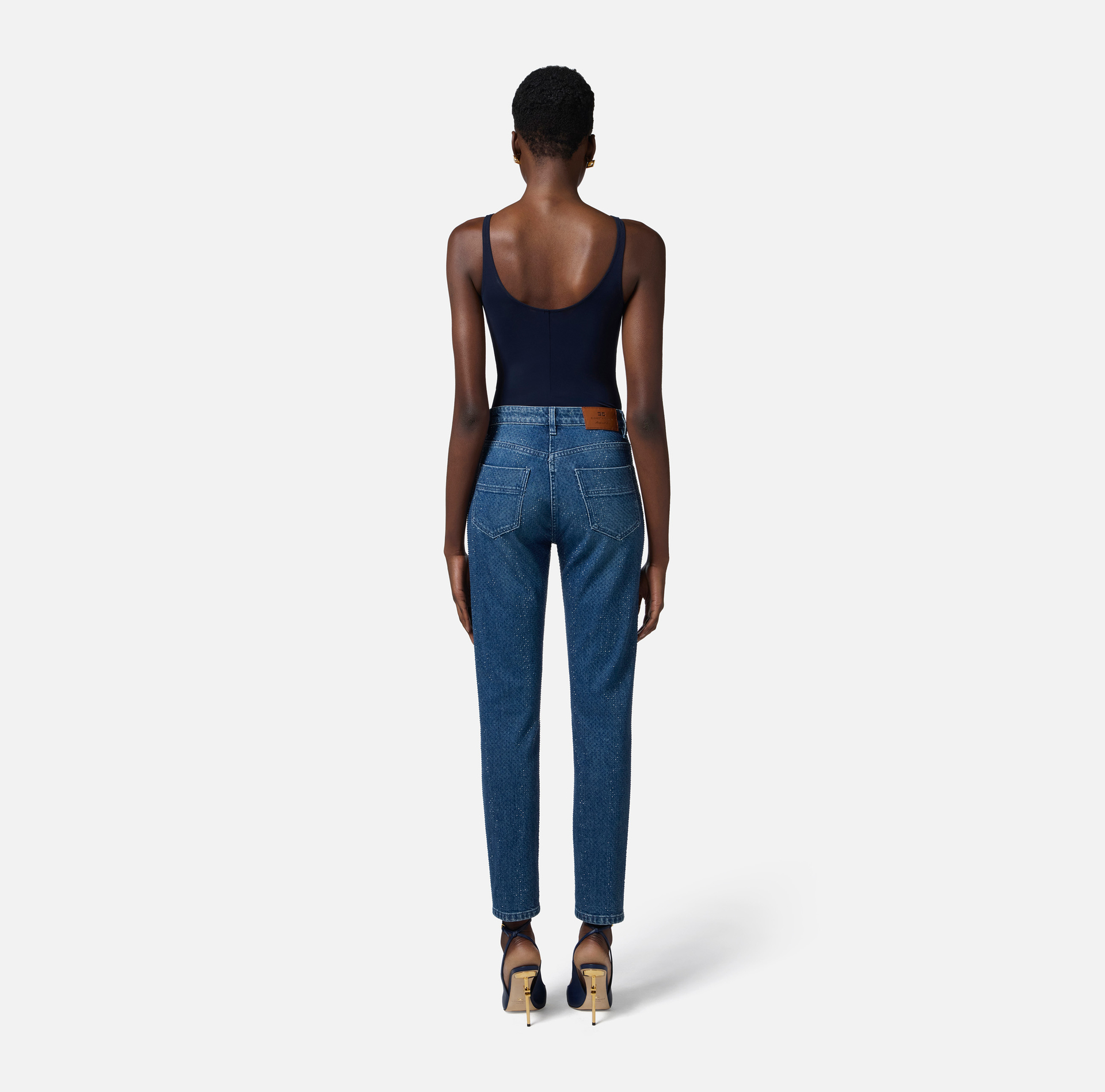 Body de punto con detalles joya - Elisabetta Franchi