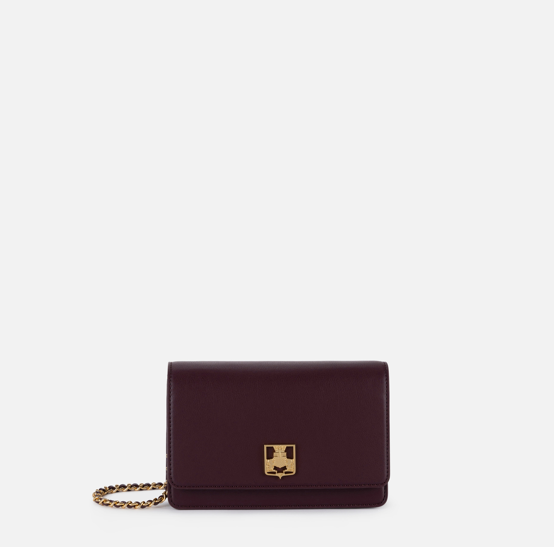 Sac à bandoulière en matériau synthétique avec plaque logo - BORSE - Elisabetta Franchi