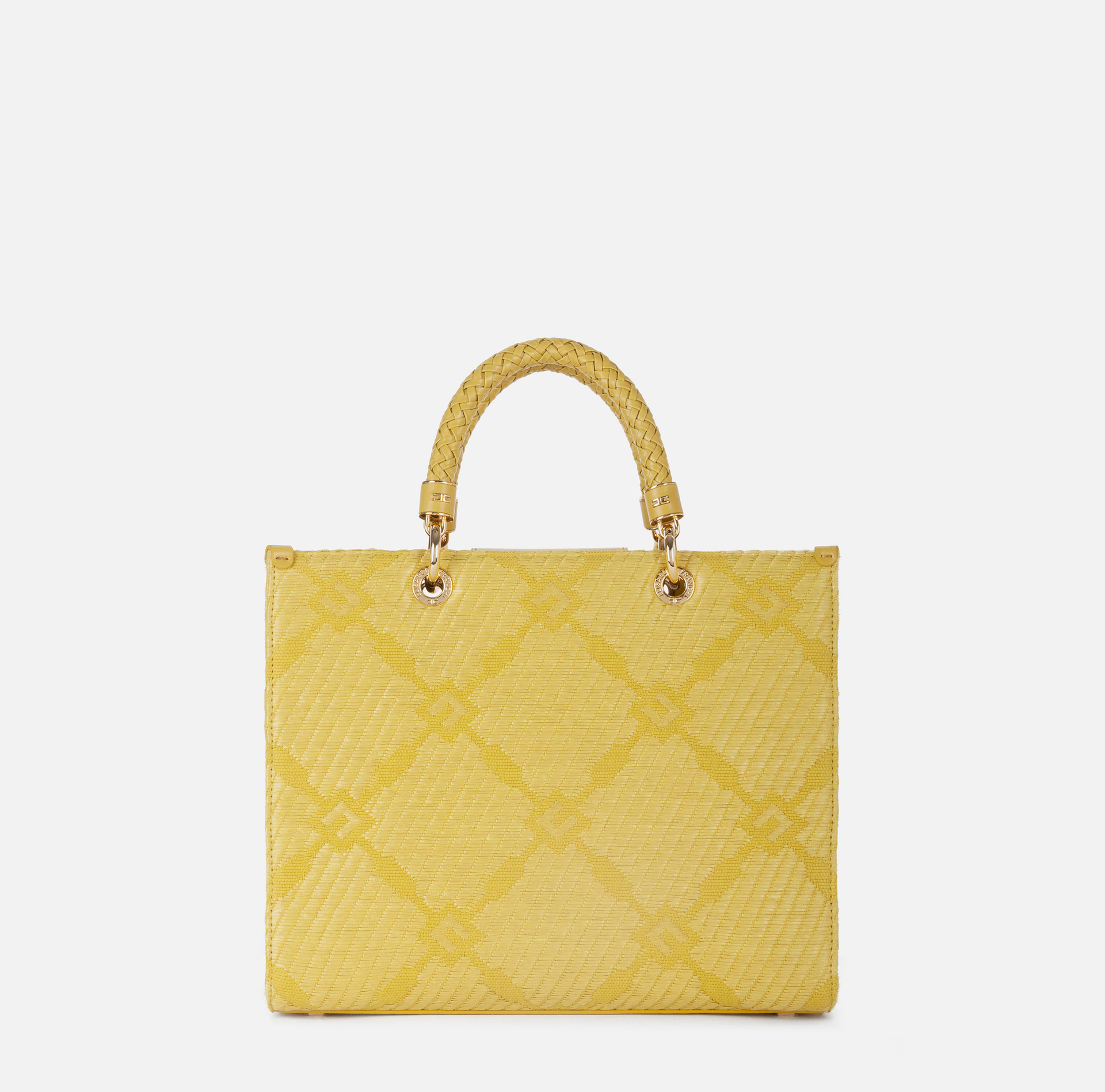 Tote media in jacquard con charms - Elisabetta Franchi