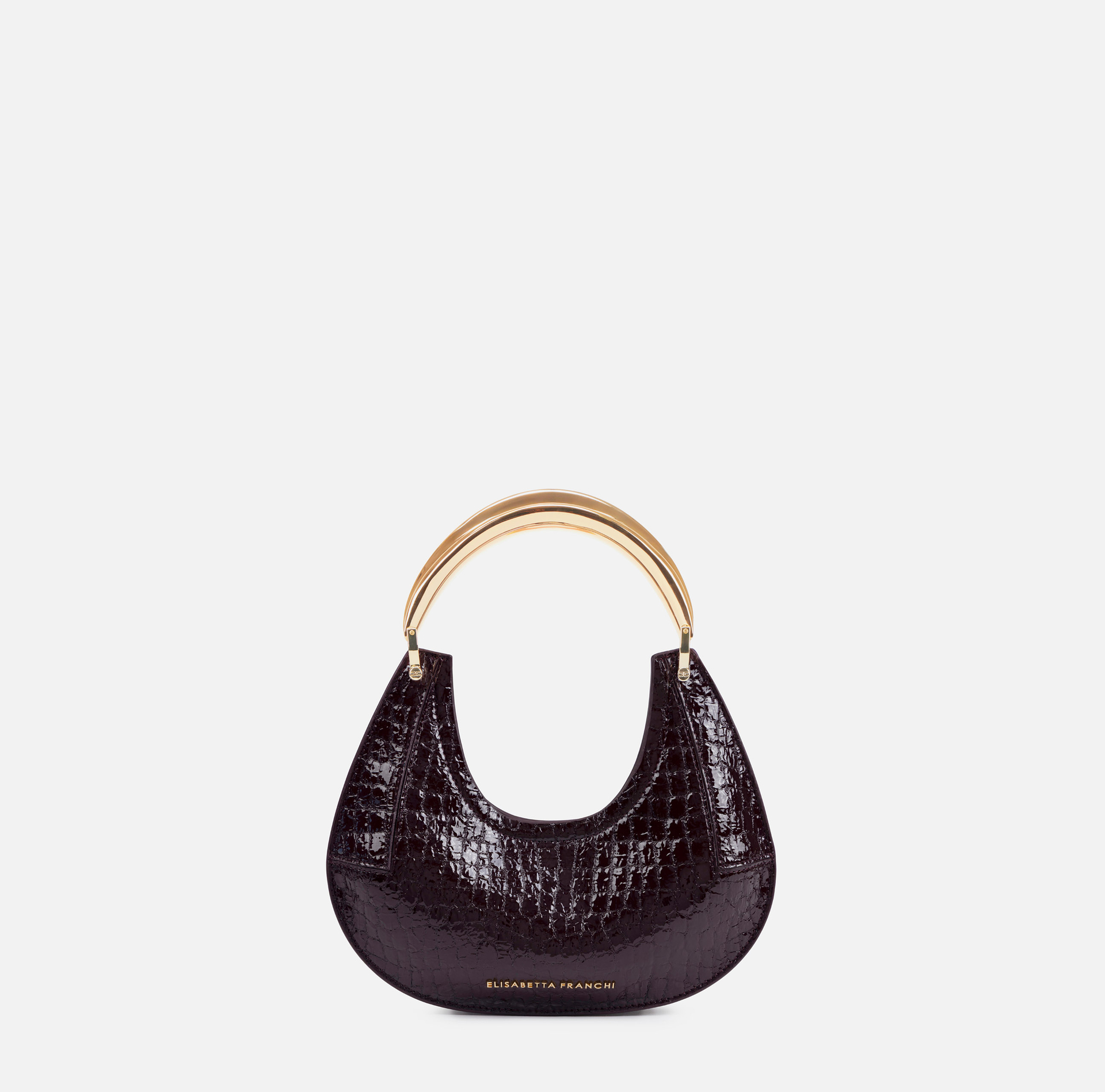 Small hobo bag with jewel handle - Elisabetta Franchi