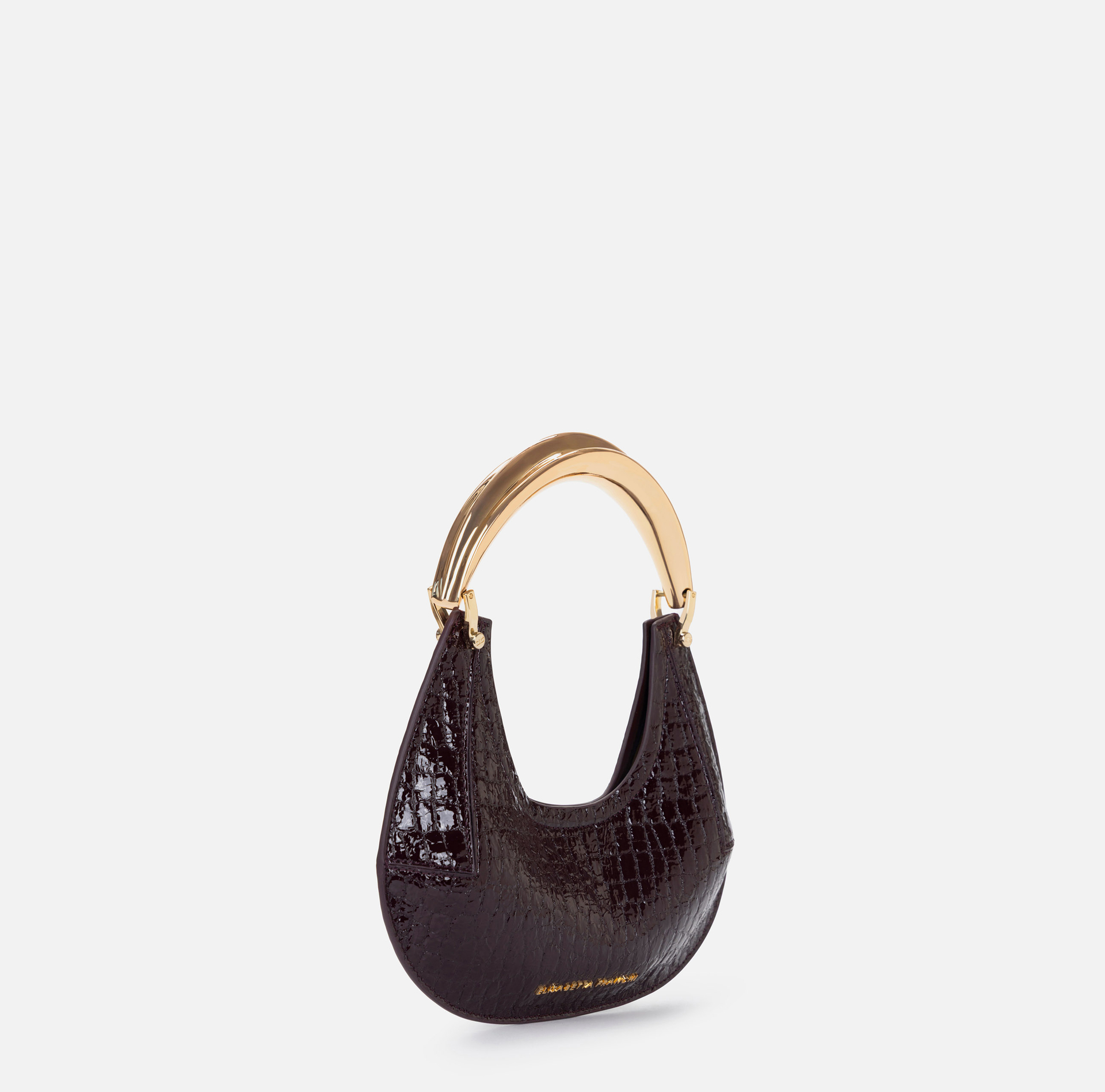 Small hobo bag with jewel handle - Elisabetta Franchi